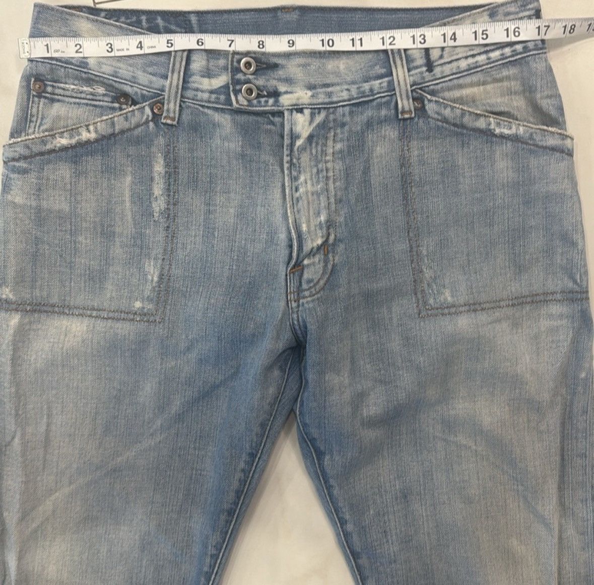 Guess Guess Vintage Light Blue Straight Leg Denim Jeans Size US 34 / EU 50 - 2 Thumbnail