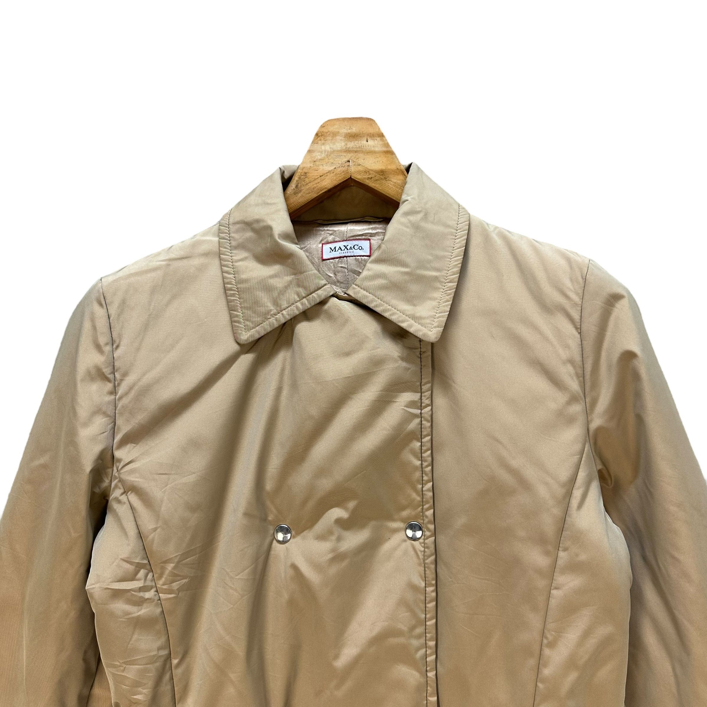Max Mara MAX & CO Classics Women's Belted Coat Jacket #012-1421 Size M / US 6-8 / IT 42-44 - 2 Thumbnail