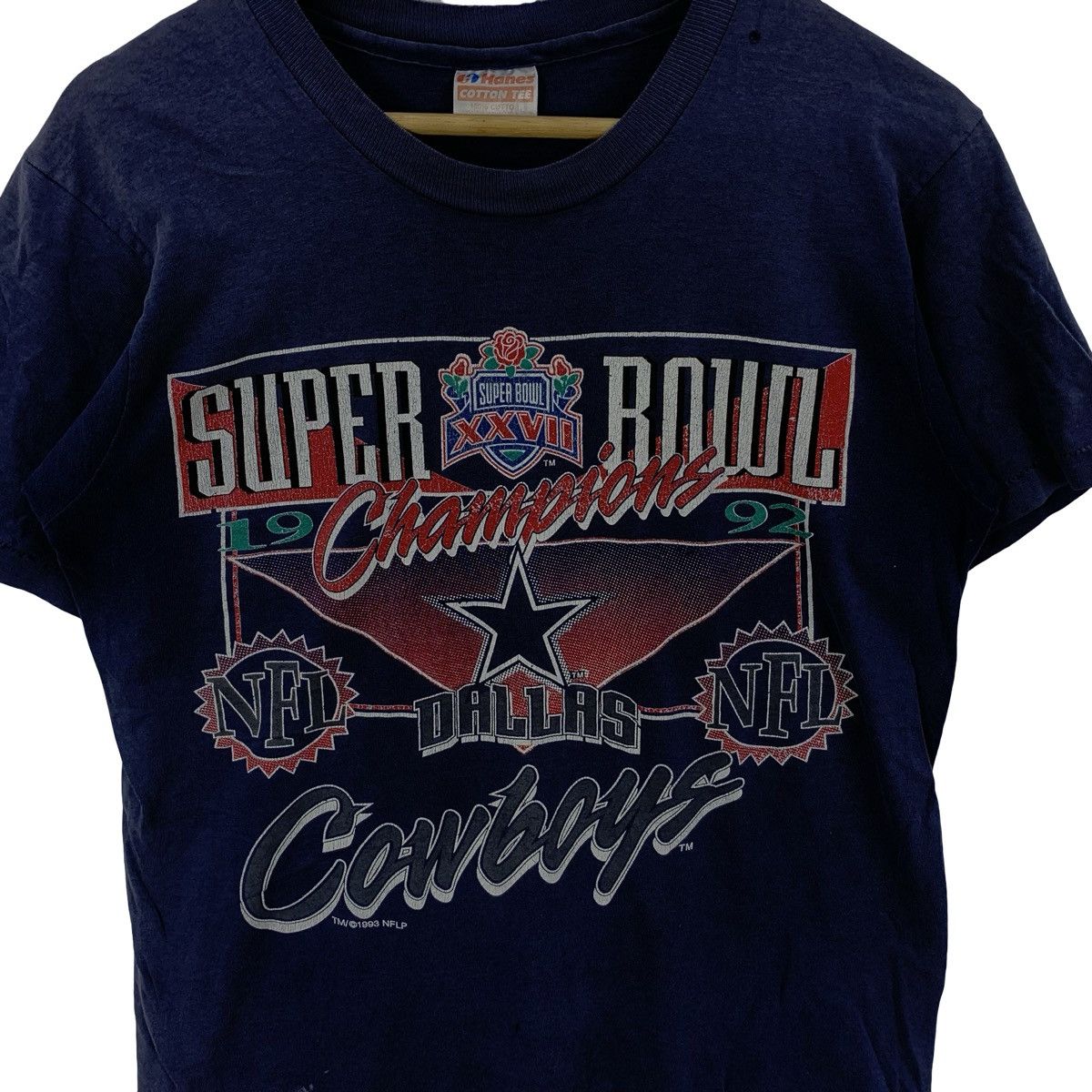 Vintage Vintage DALLAS COWBOYS Super Bowl XXVII Champion Tee Shirt Size US M / EU 48-50 / 2 - 5 Thumbnail
