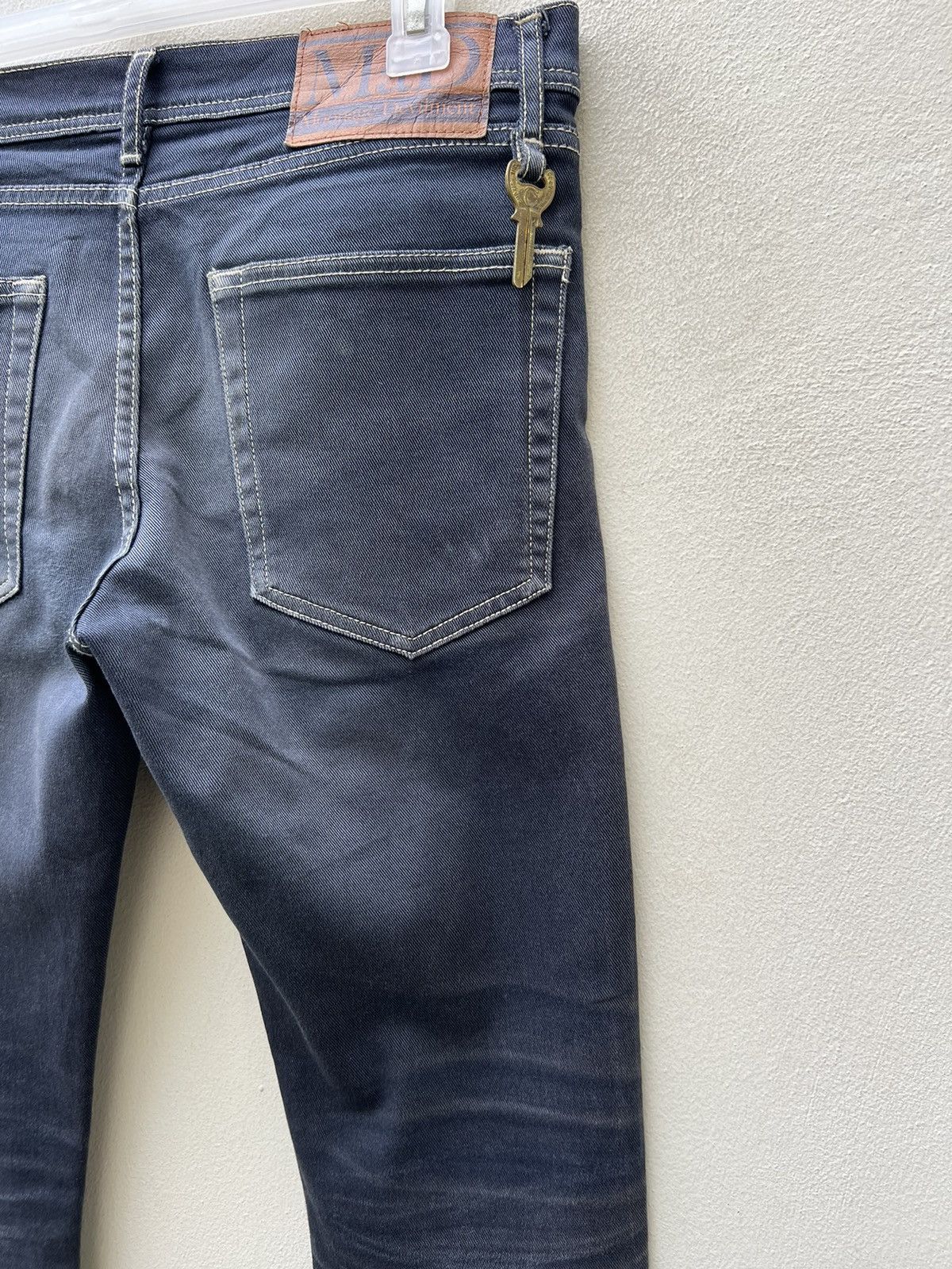 Vintage Moonage Devilment MAD Japan Dirty Mud Denim Stretch Jeans Size US 29 - 18 Thumbnail
