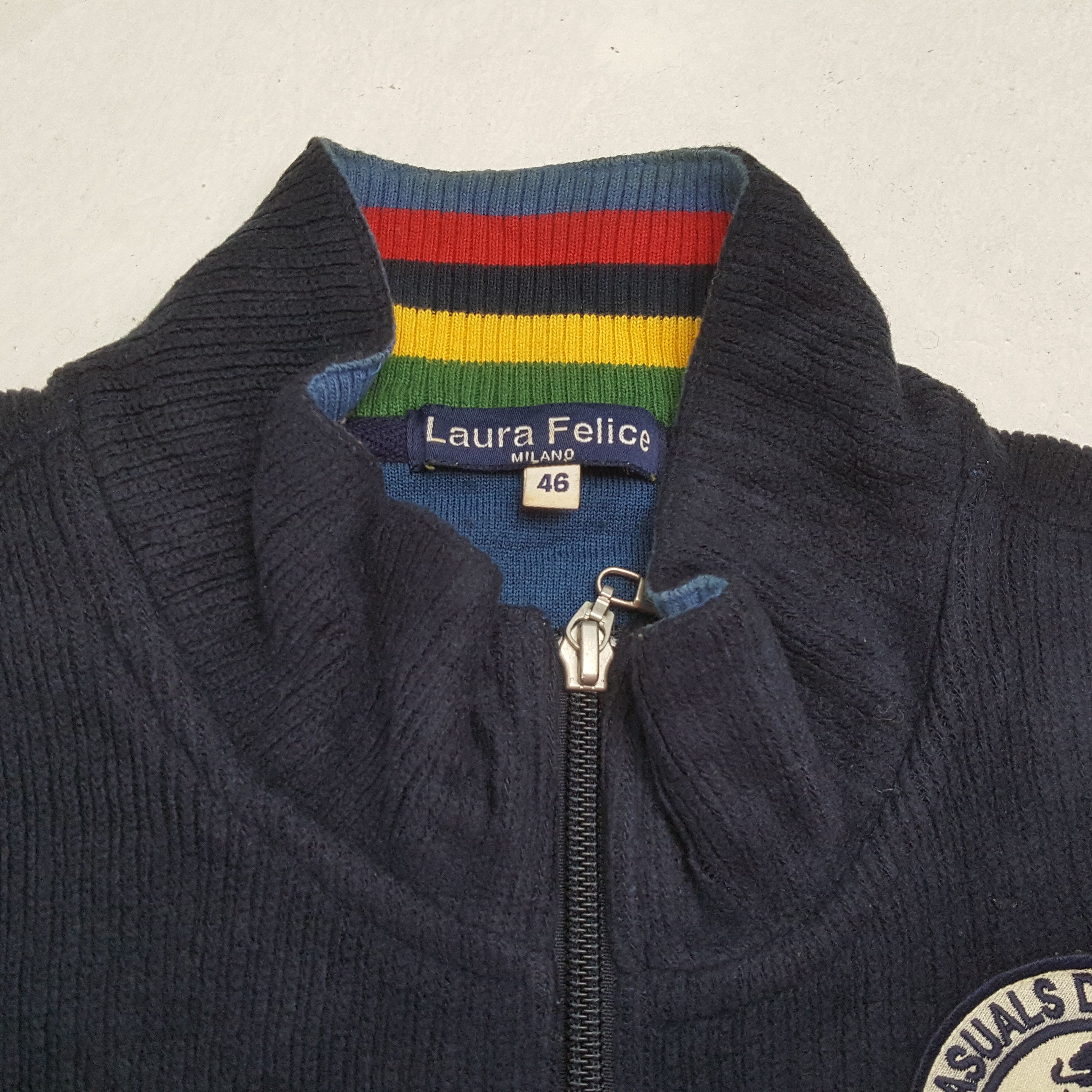 Designer × Japanese Brand × Vintage LAURA FELICE Fashion Style Zipper Sweatshirt Size US S / EU 44-46 / 1 - 10 Thumbnail