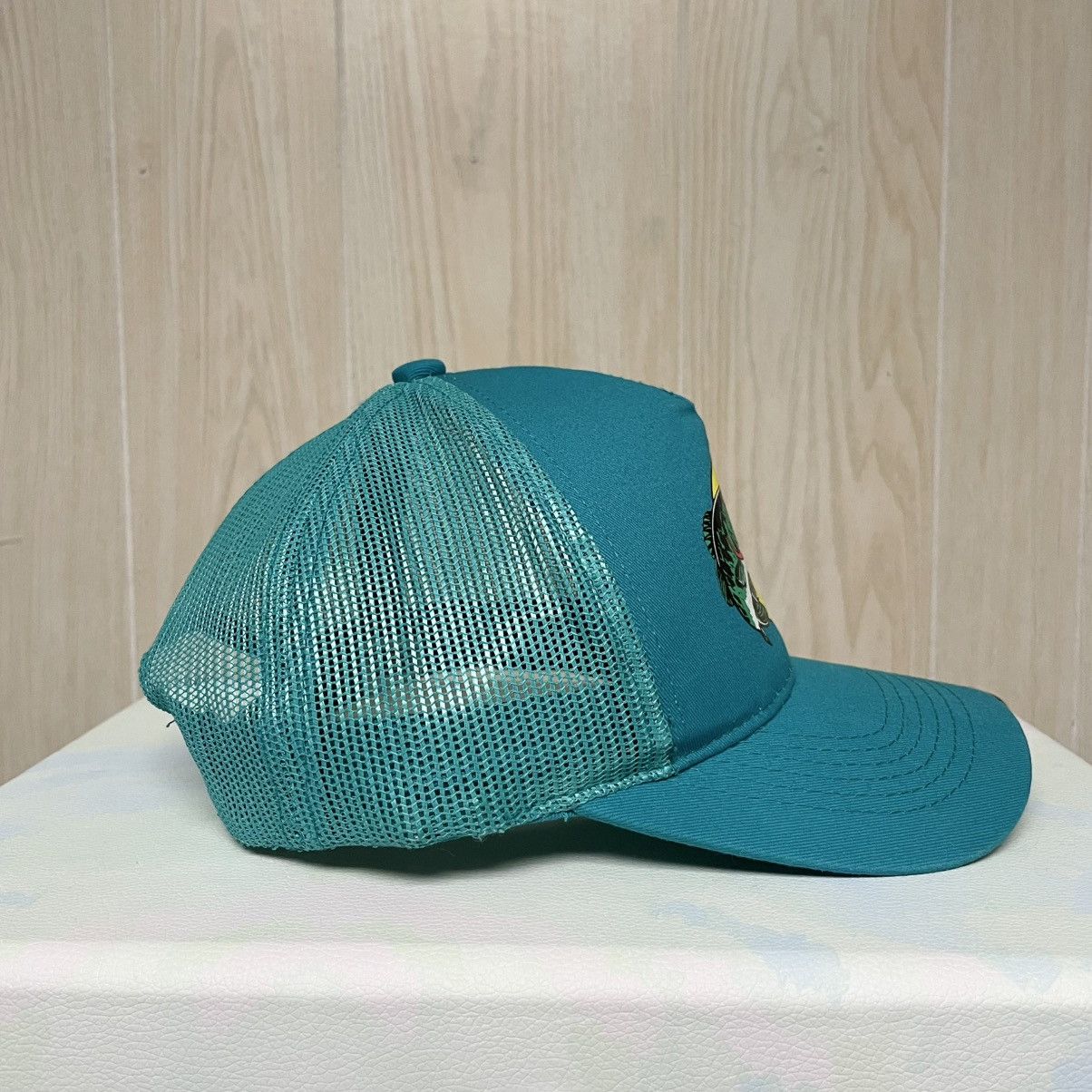 Bass Pro Shops Bass Pro Shops Fishing Trucker Hat Mesh Cap SnapBack - Teal Size ONE SIZE - 3 Thumbnail