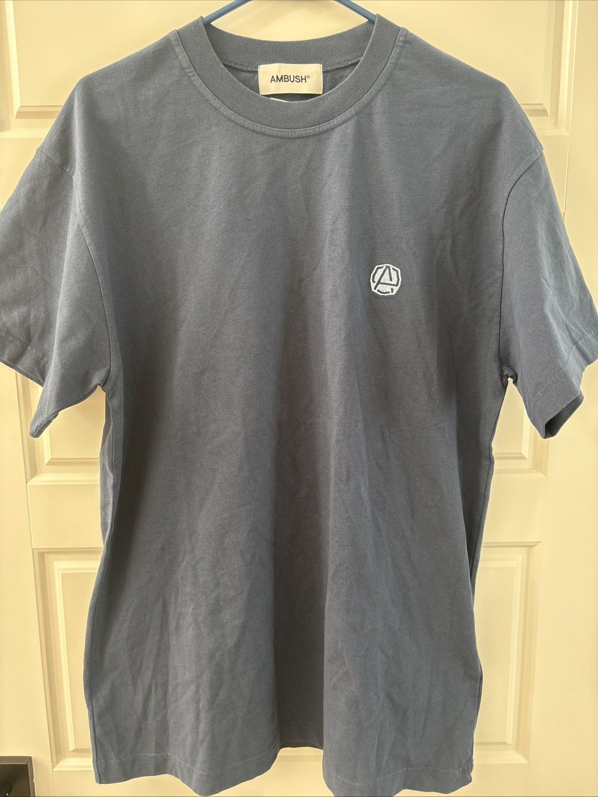 Ambush Design AMBUSH - Navy Embroidered Logo Tee Navy Large Large - New Size US L / EU 52-54 / 3 - 1 Thumbnail