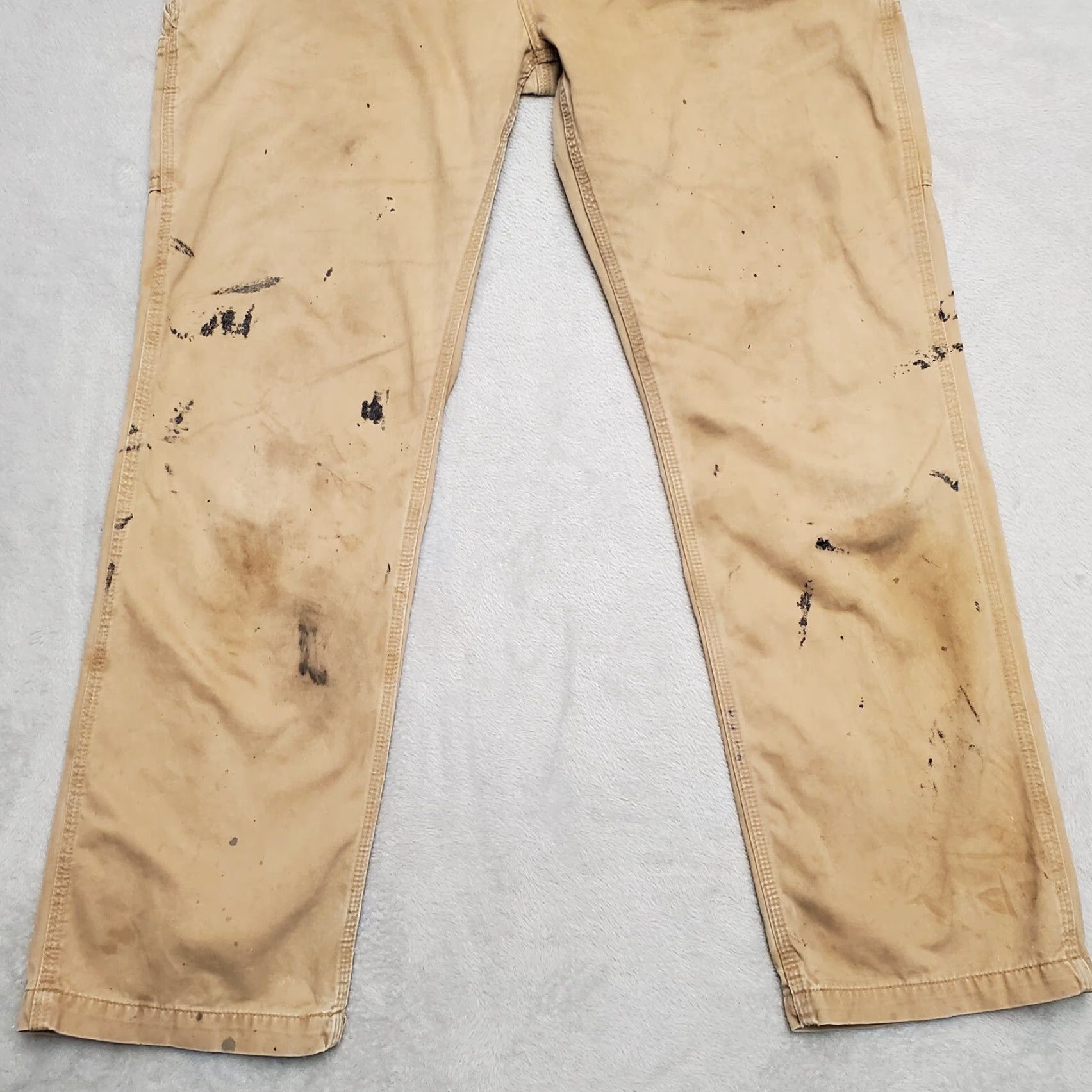 Carhartt Carhartt Pants Men 38x32 Tan Twill Relaxed Carpenter Cargo Workwear B324 DKH Size US 38 / EU 54 - 2 Thumbnail