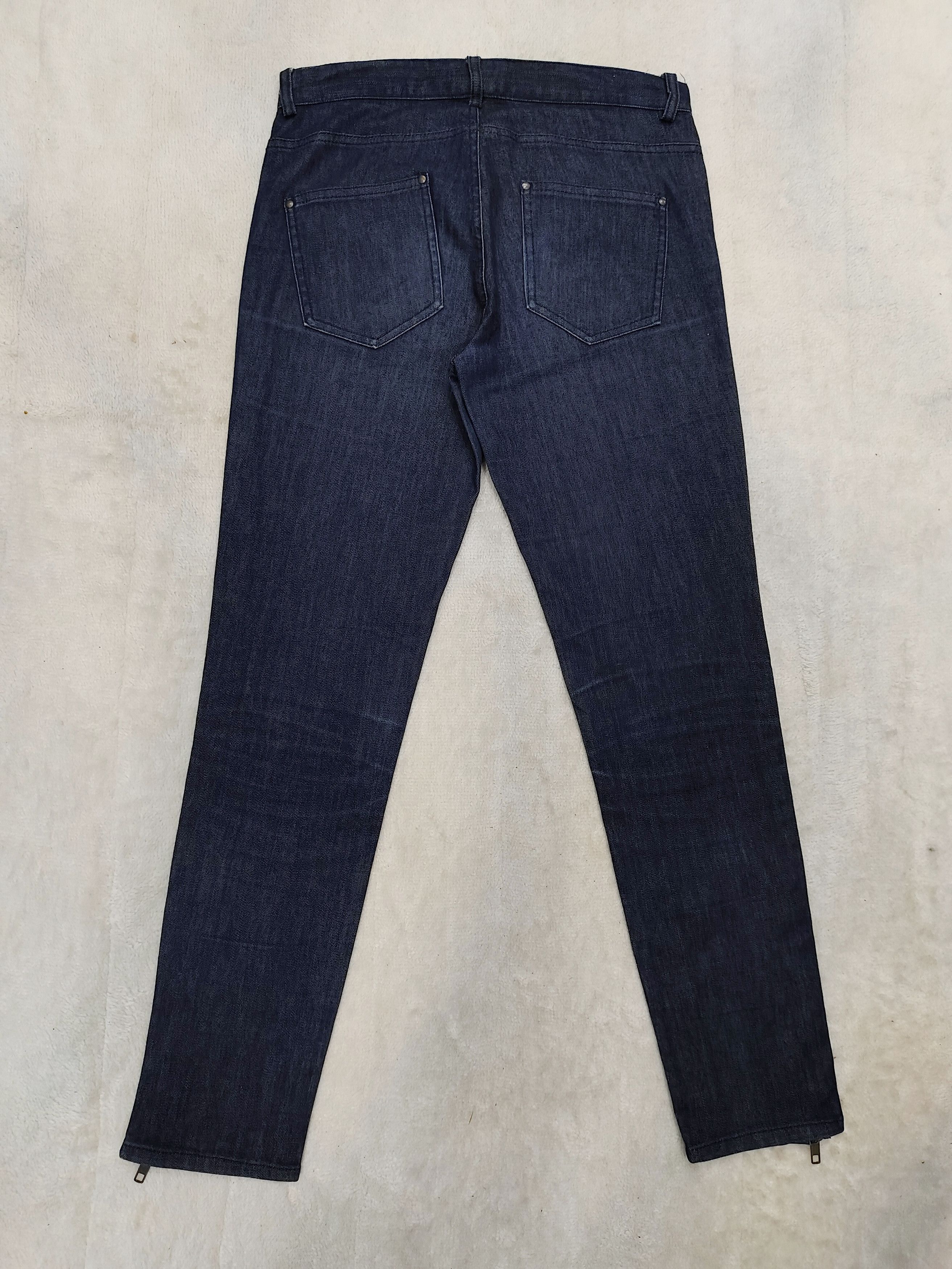 Gerard Darel Gerard Darel 🇫🇷 Y2k Parisian Minimal Zip-Hem Denim Jeans Size 29" - 4 Thumbnail