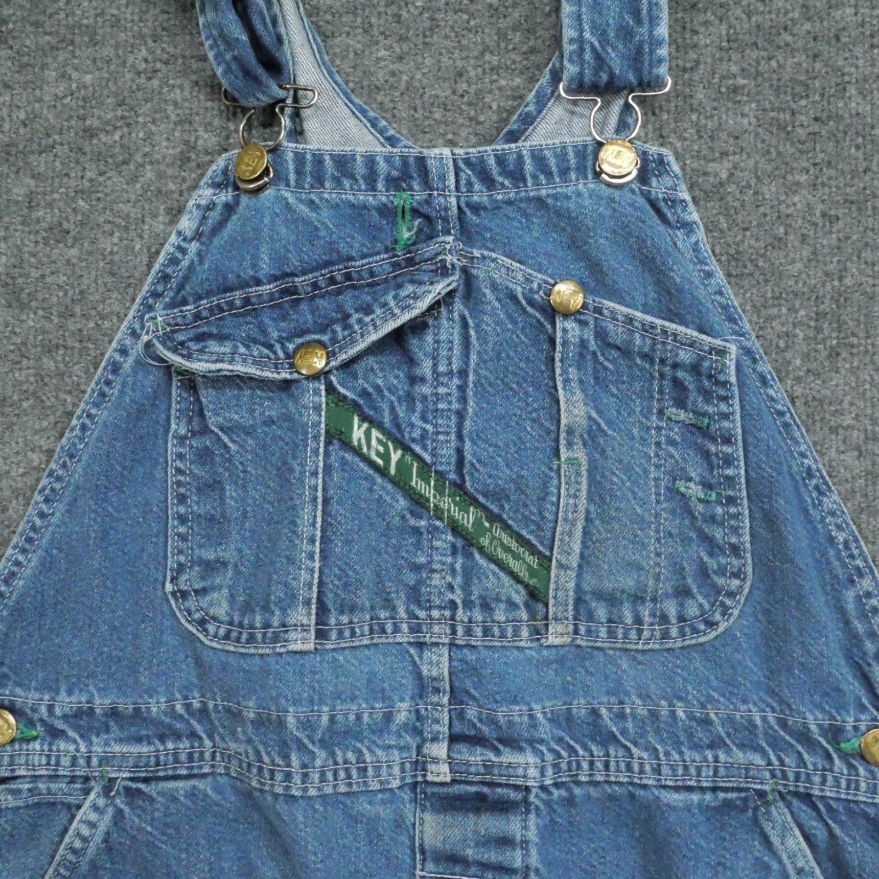 Vintage VINTAGE Key Overalls Pants Workwear Mens 36x26 Blue Denim Buckle 36 Regular Straight Inseam 26 Simplicity? Size US 36 / EU 52 - 2 Thumbnail