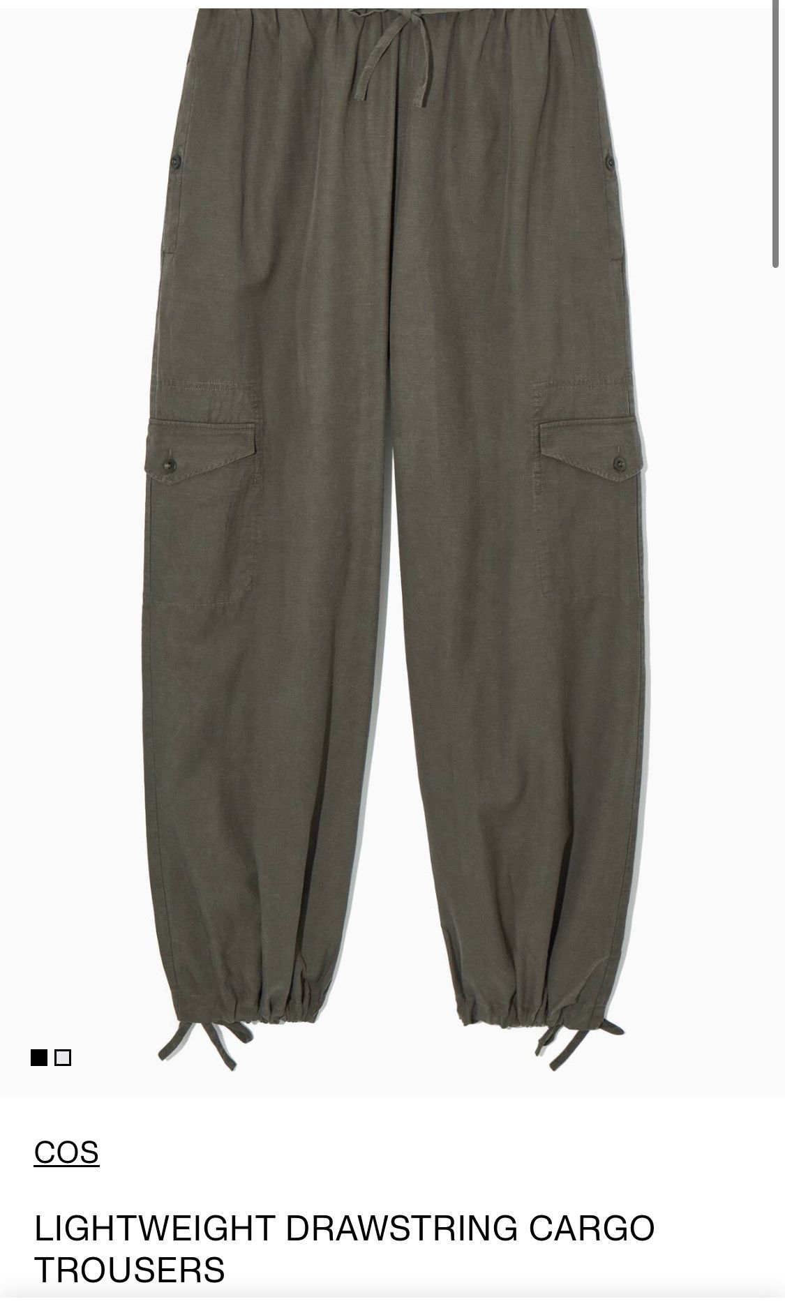 Cos Premium COS Parachute cargo pants light Trousers True Hemp Size US 36 / EU 52 - 11 Thumbnail