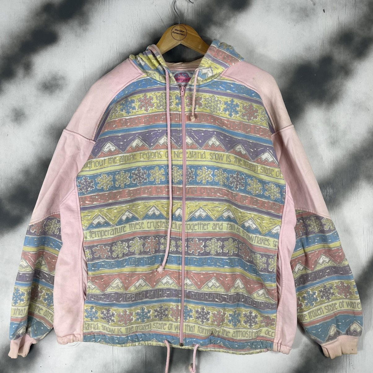Arts & Science Vintage T&Ski Art design New Zealand Zipper Hooded Size US M / EU 48-50 / 2 - 9 Thumbnail