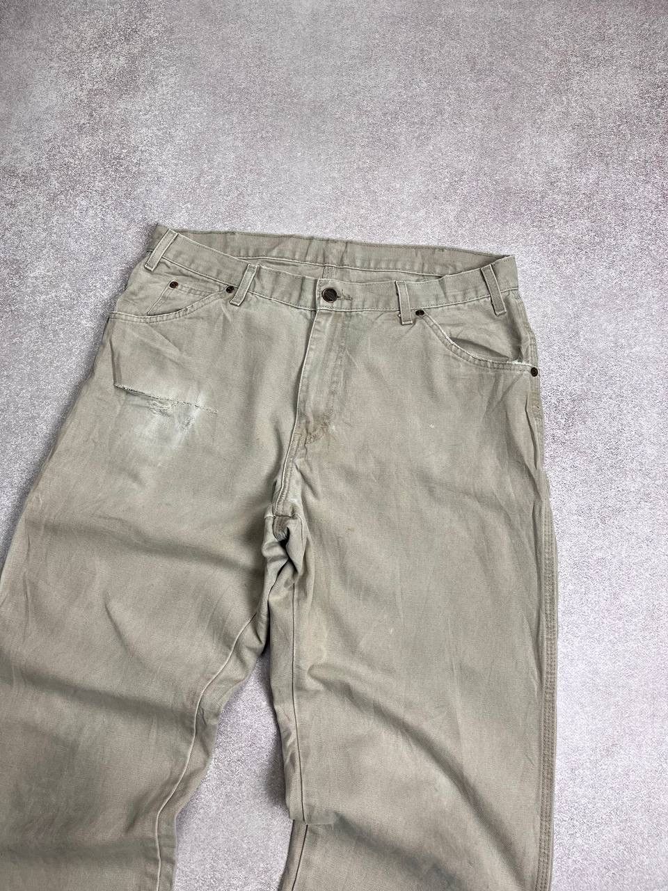 Dickies × Vintage Vintage Dickies Cargo Workwear Baggy Pants 34x32 Size US 34 / EU 50 - 4 Thumbnail