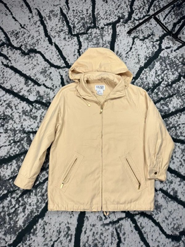 Escada Escada yellow cream insulated jacket with S logo oversize Size S / US 4 / IT 40 - 1 Thumbnail