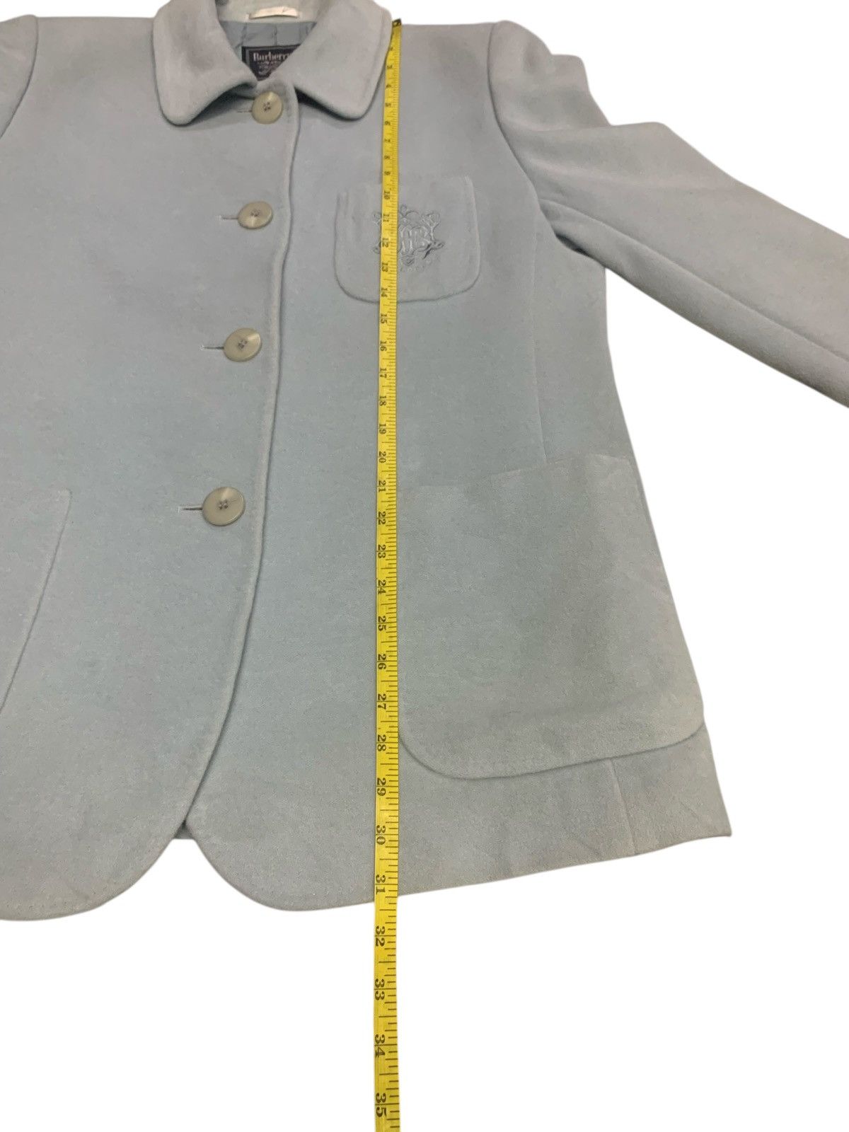 Burberry Vintage 90's Burberry's Button Ups Wool Jacket Size L / US 10 / IT 46 - 11 Thumbnail