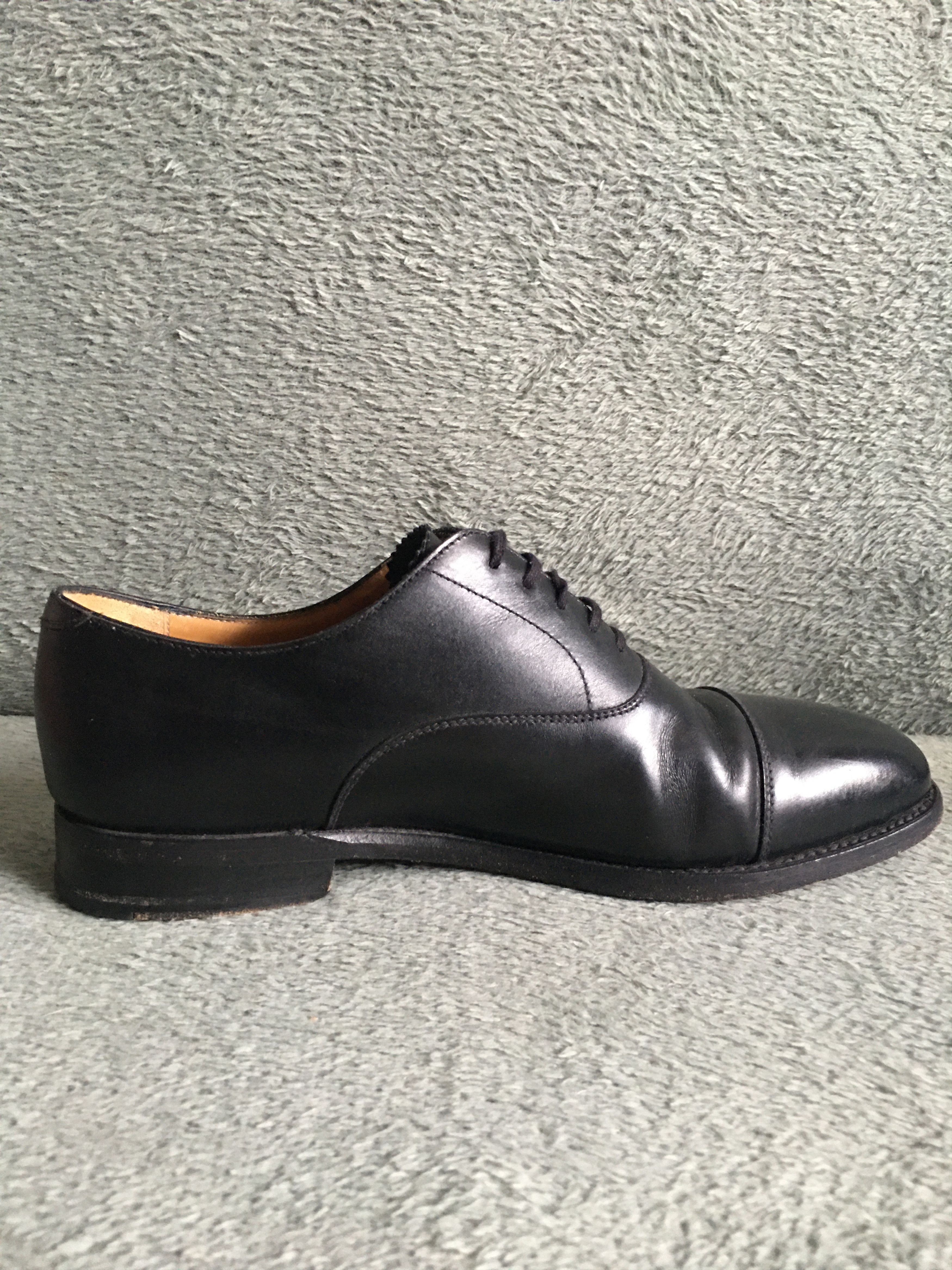 MORJAS MORJAS Oxford Black Leather Shoes Size UK 7 US 8 Size US 8 / EU 41 - 7 Thumbnail