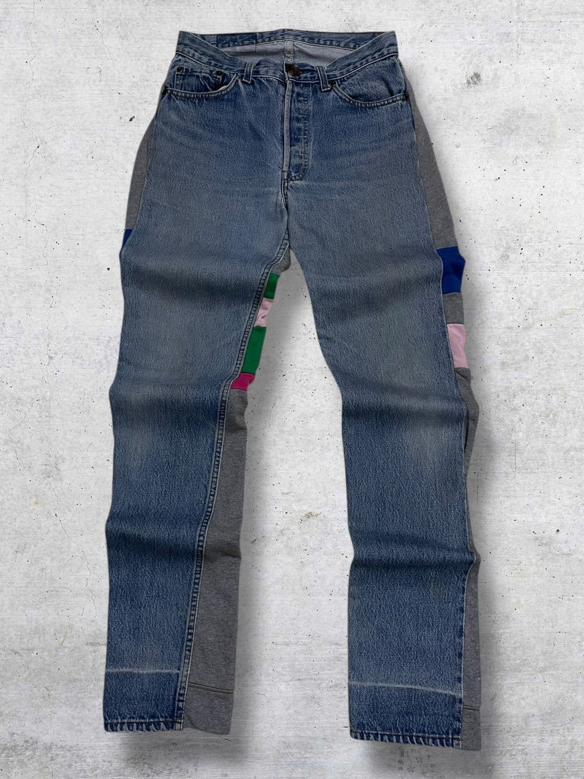 Japanese Brand H&+KB VINTAGE 1990S JAPAN DESIGNER DENIM REBUILD SWEATPANT Size US 28 / EU 44 - 1 Thumbnail