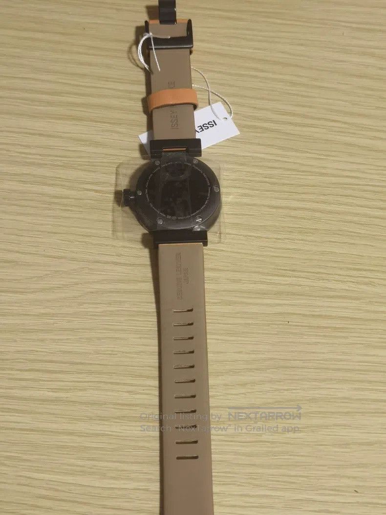 Issey Miyake Issey Miyake Watch with Black Dial and Orange Leather Stra Size ONE SIZE - 6 Thumbnail