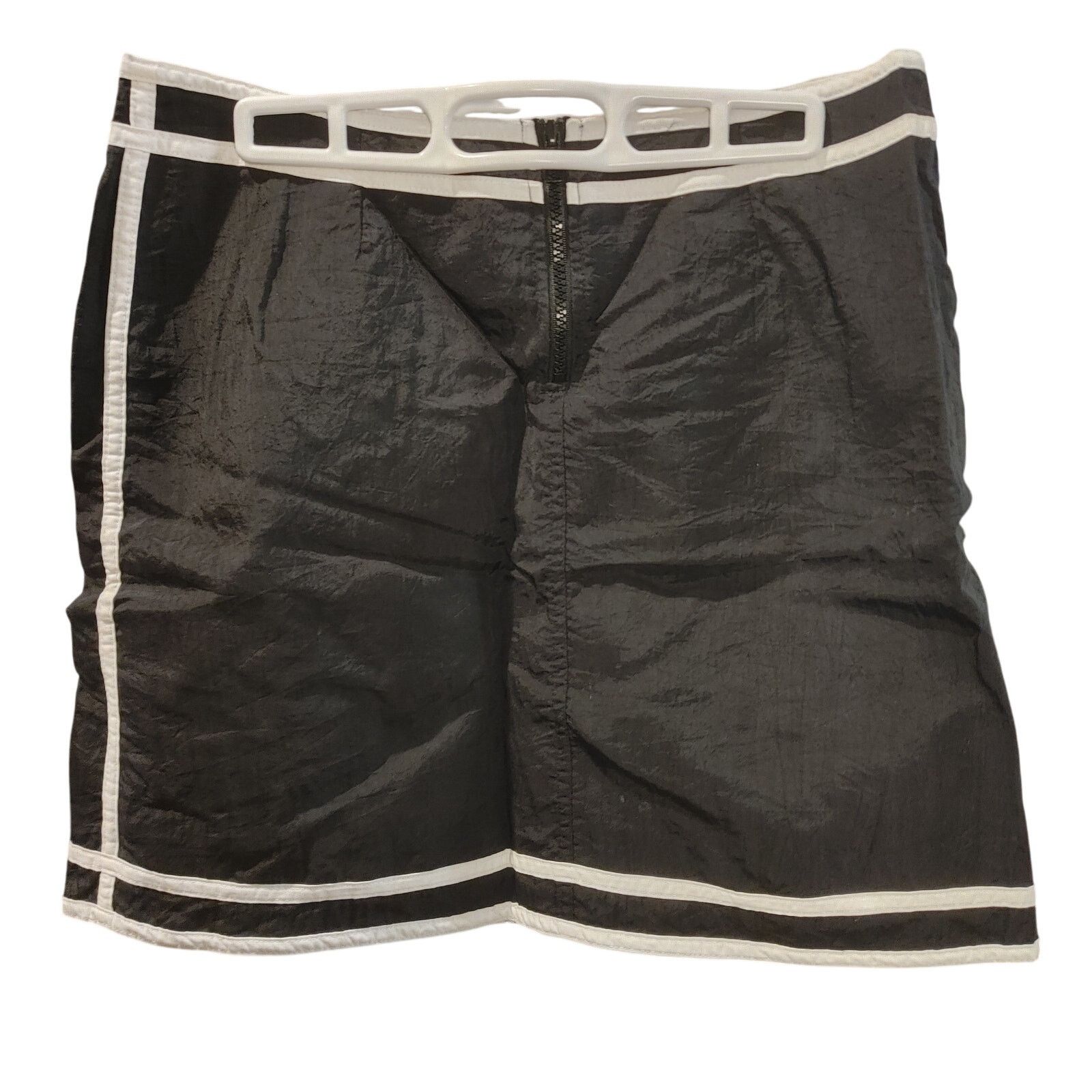 Jantzen VTG Jantzen Women M Black/White Nylon Sportswear Mini Skirt Size 30" / US 8 / IT 44 - 2 Thumbnail
