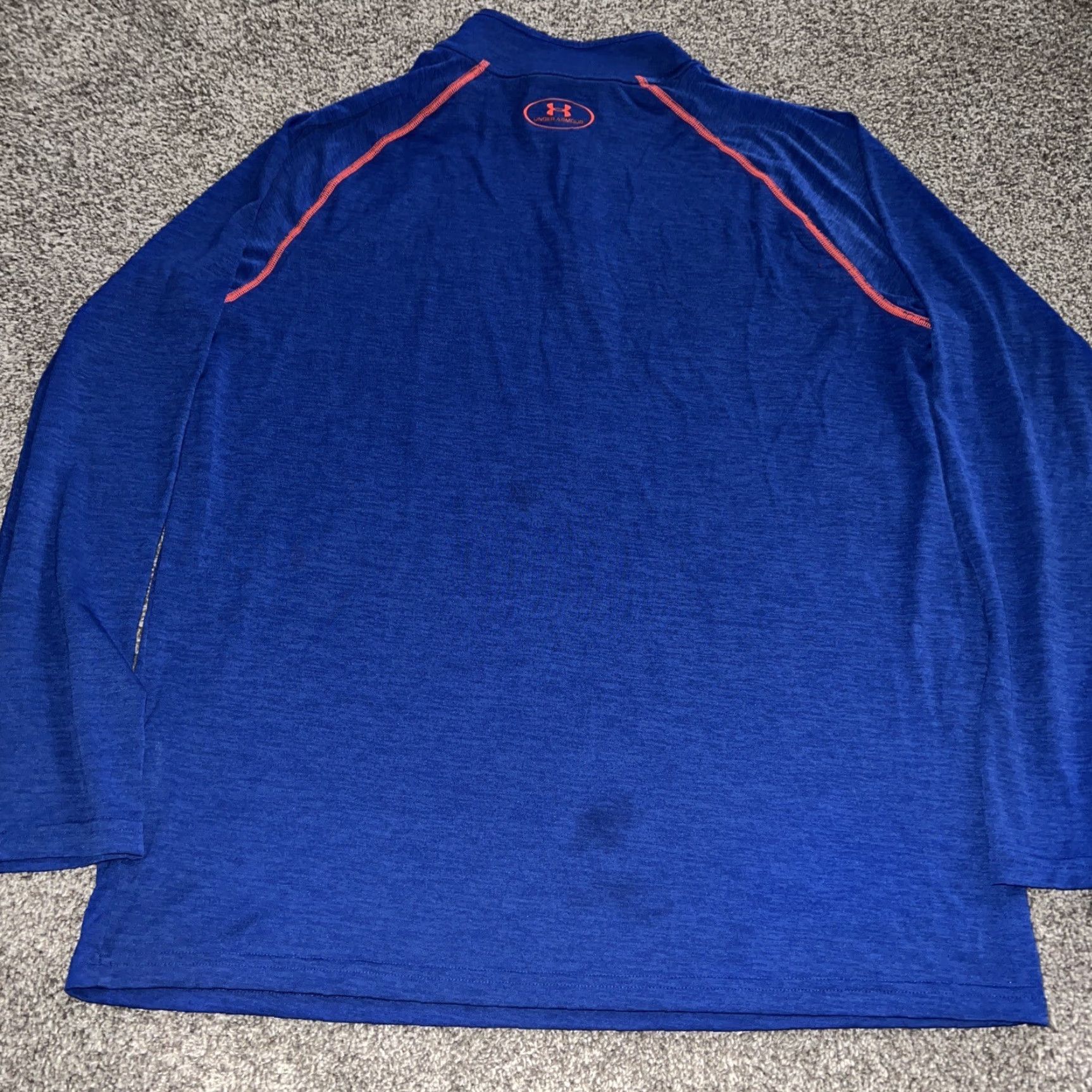 Under Armour Under Armour Heat Gear Blue Half Zip Pullover Mens Size L Size US L / EU 52-54 / 3 - 4 Thumbnail
