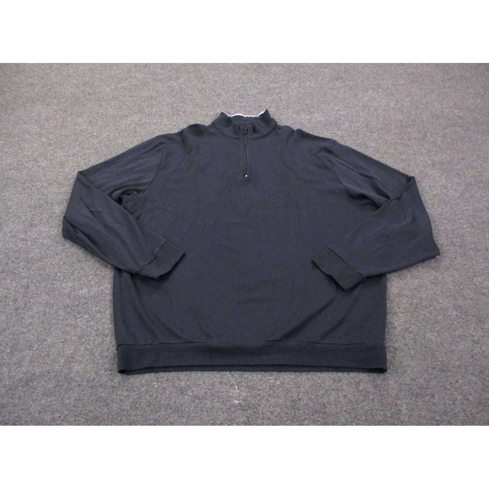 Peter Millar Peter Millar Jacket Mens 2XL Gray Performance Golf Stretch Pullover Pima Cotton Jacket Size US XXL / EU 58 / 5 - 2 Thumbnail