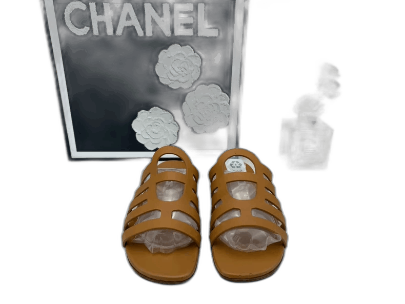 Hermes Brown Slides Size 36.5 For Sale-2506