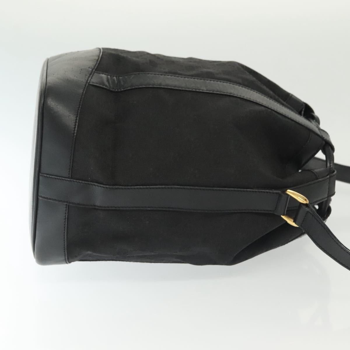 Gucci GUCCI GG Canvas Shoulder Bag Black Gold Size ONE SIZE - 4 Thumbnail