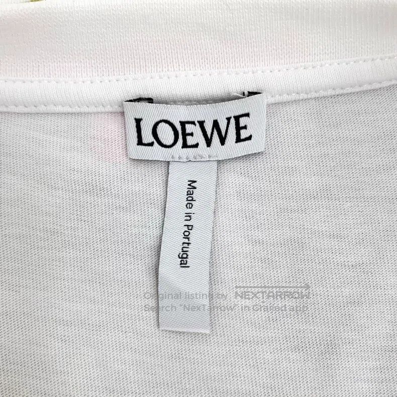 Loewe Loewe White logo lettering snow mountain print, cotton rou Size L / US 10 / IT 46 - 5 Thumbnail