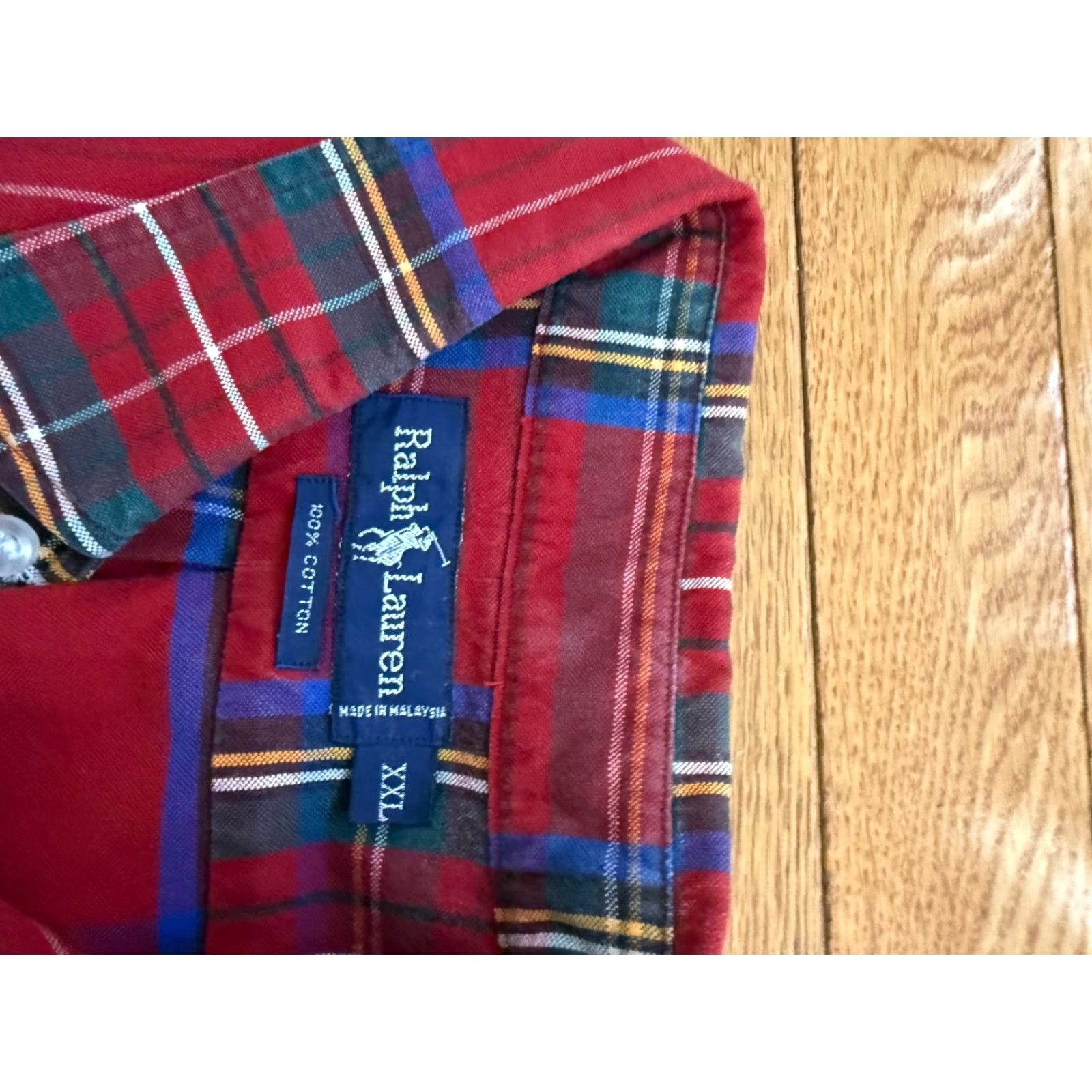 Polo Ralph Lauren VTG Polo Ralph Lauren Oxford Shirt Mens XXL Plaid Button Up 90s California Preppy Grunge USA Size US XXL / EU 58 / 5 - 5 Thumbnail