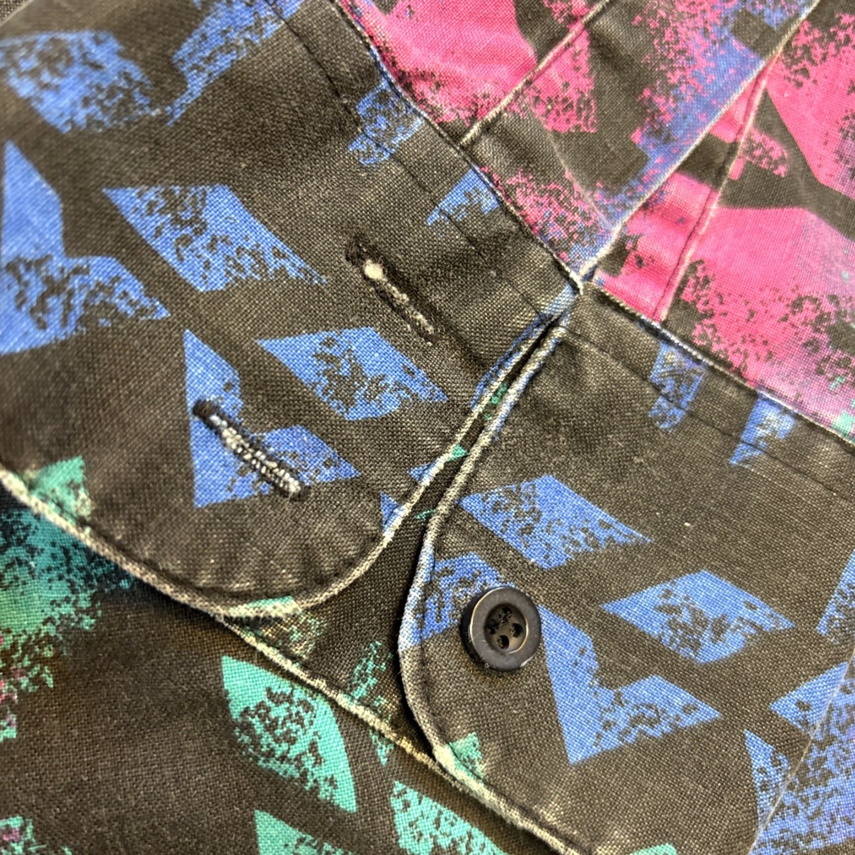 Vintage VINTAGE Plainsman Shirt Men’s XL Southwestern AOP Festival Western Cowboy 90s Size US XL / EU 56 / 4 - 3 Thumbnail