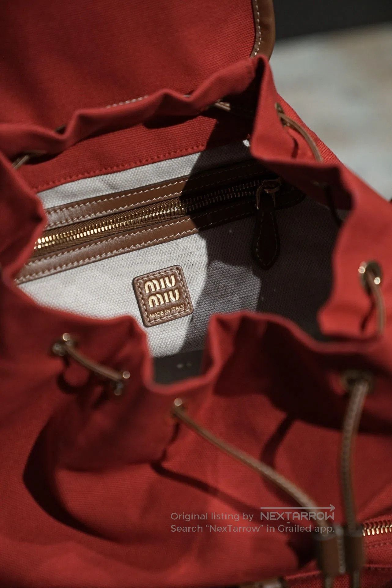 Miu Miu Miu Miu Preppy Style Backpack. Size ONE SIZE - 3 Thumbnail