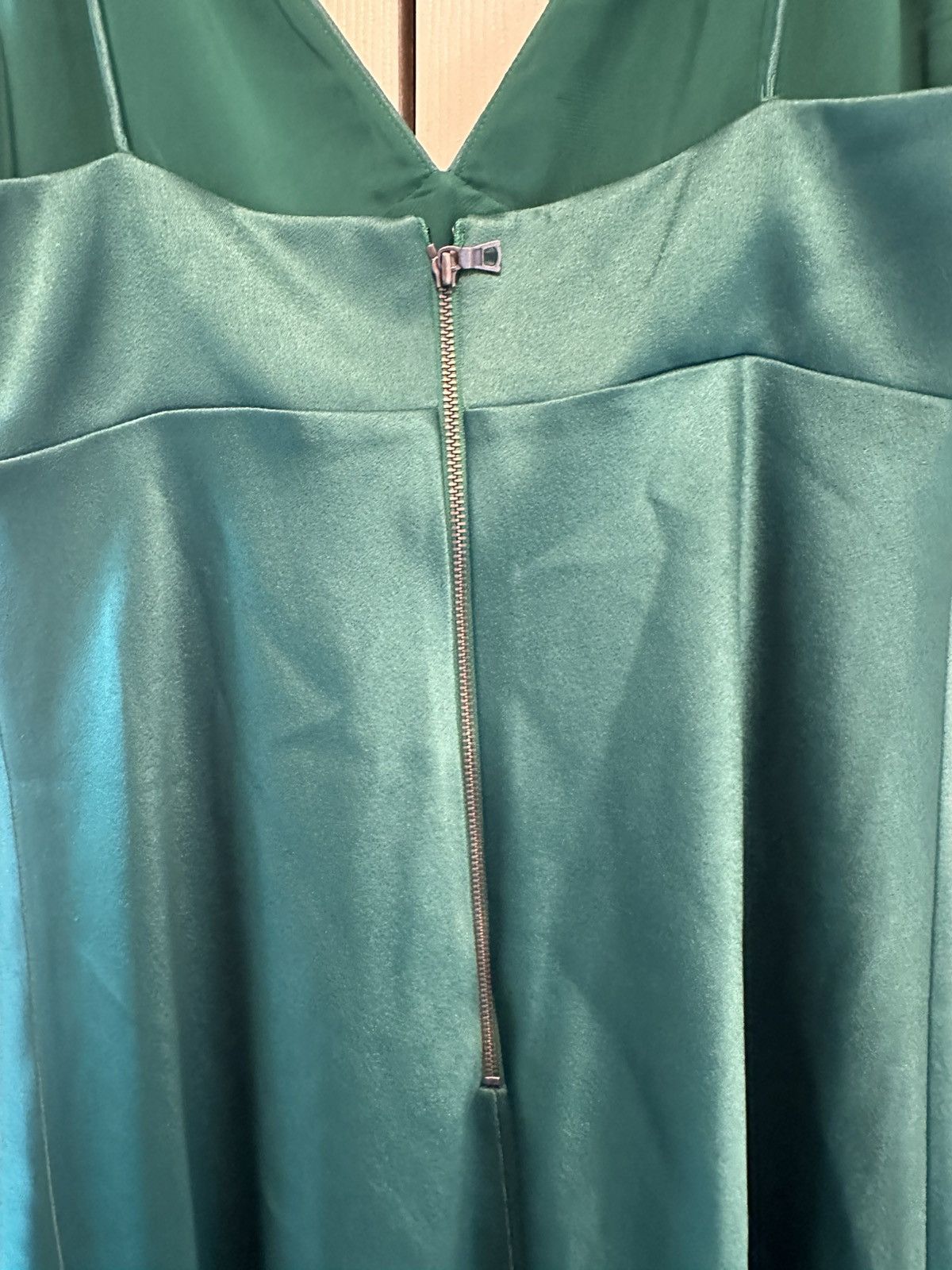Alice + Olivia ALICE + OLIVIA JULIETTA MINI SLIP DRESS EMERALD GREEN SIZE 8 Size M / US 6-8 / IT 42-44 - 9 Thumbnail
