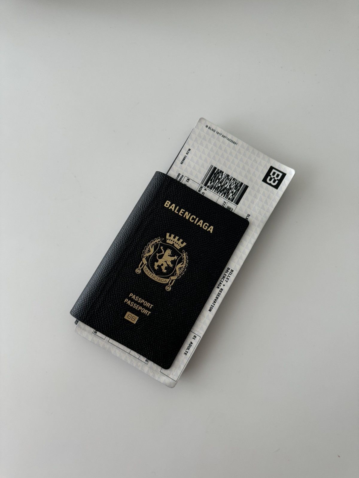 Balenciaga Balenciaga Passport Wallet with Ticket Size ONE SIZE - 5 Thumbnail