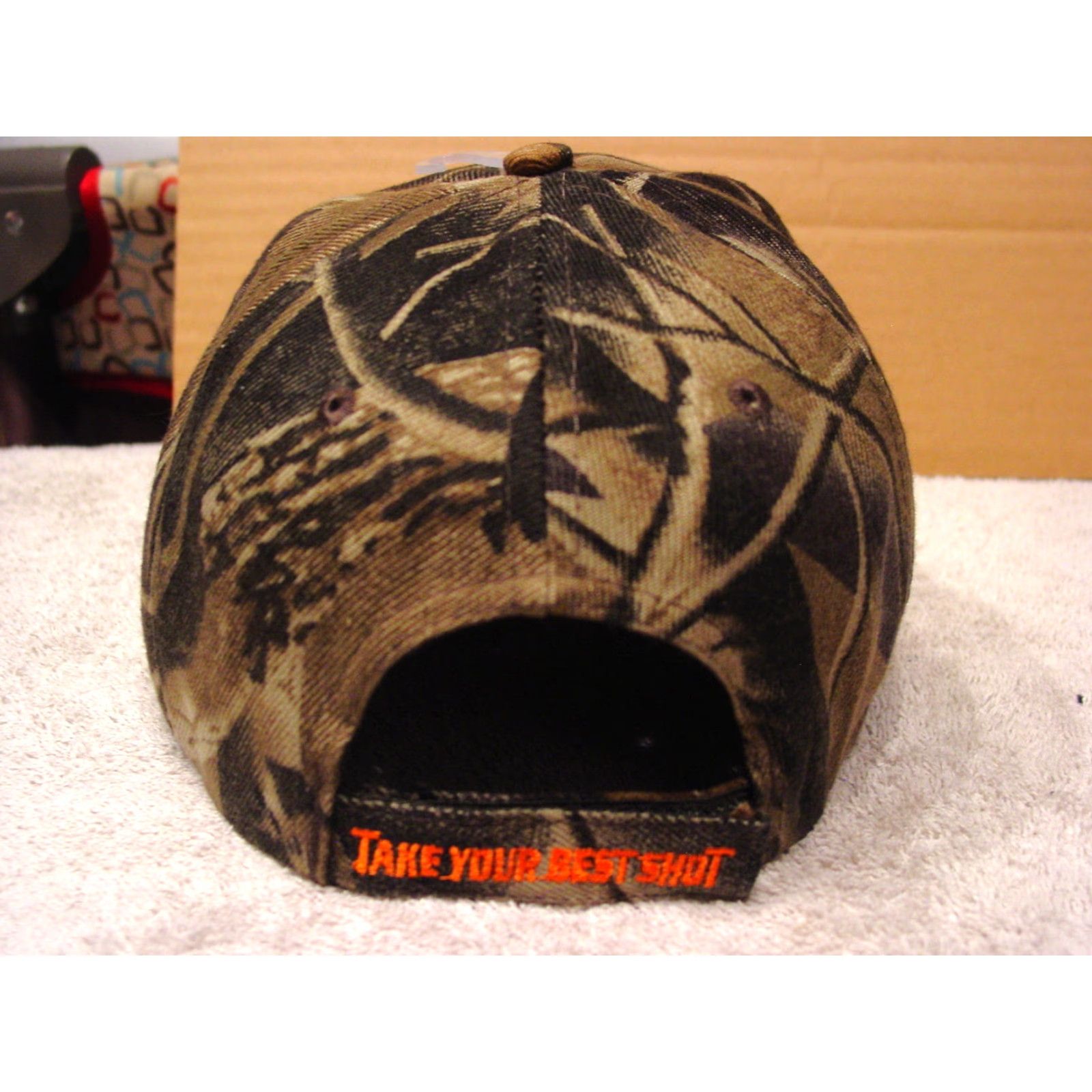 Vintage VINTAGE Deer Hunting Baseball Cap Men Adjustable Camouflage & Black 90s Take Your Best Shot Size ONE SIZE - 2 Thumbnail