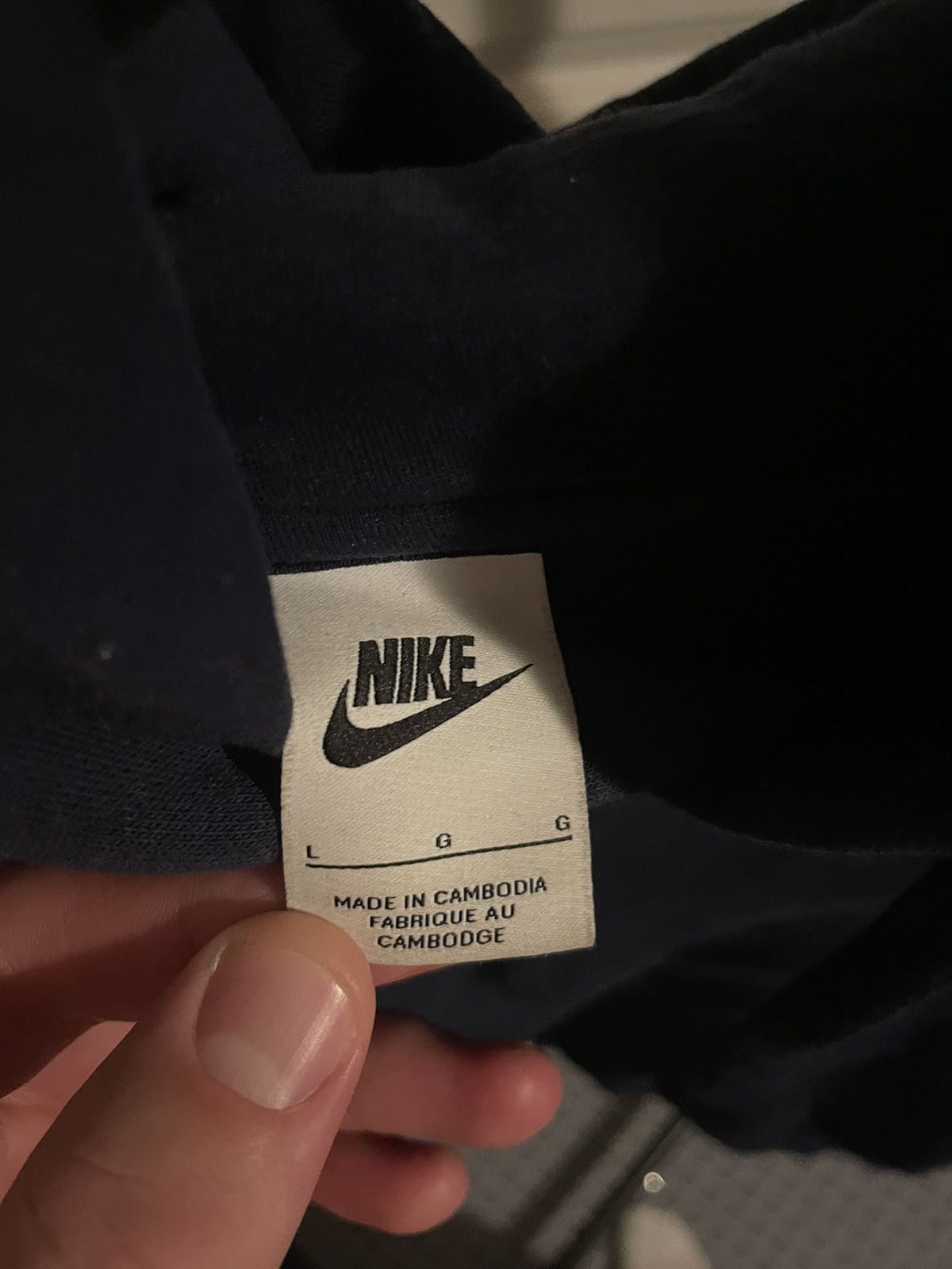 Nike Navy Blue Nike Athletic Hoodie Size US L / EU 52-54 / 3 - 4 Thumbnail