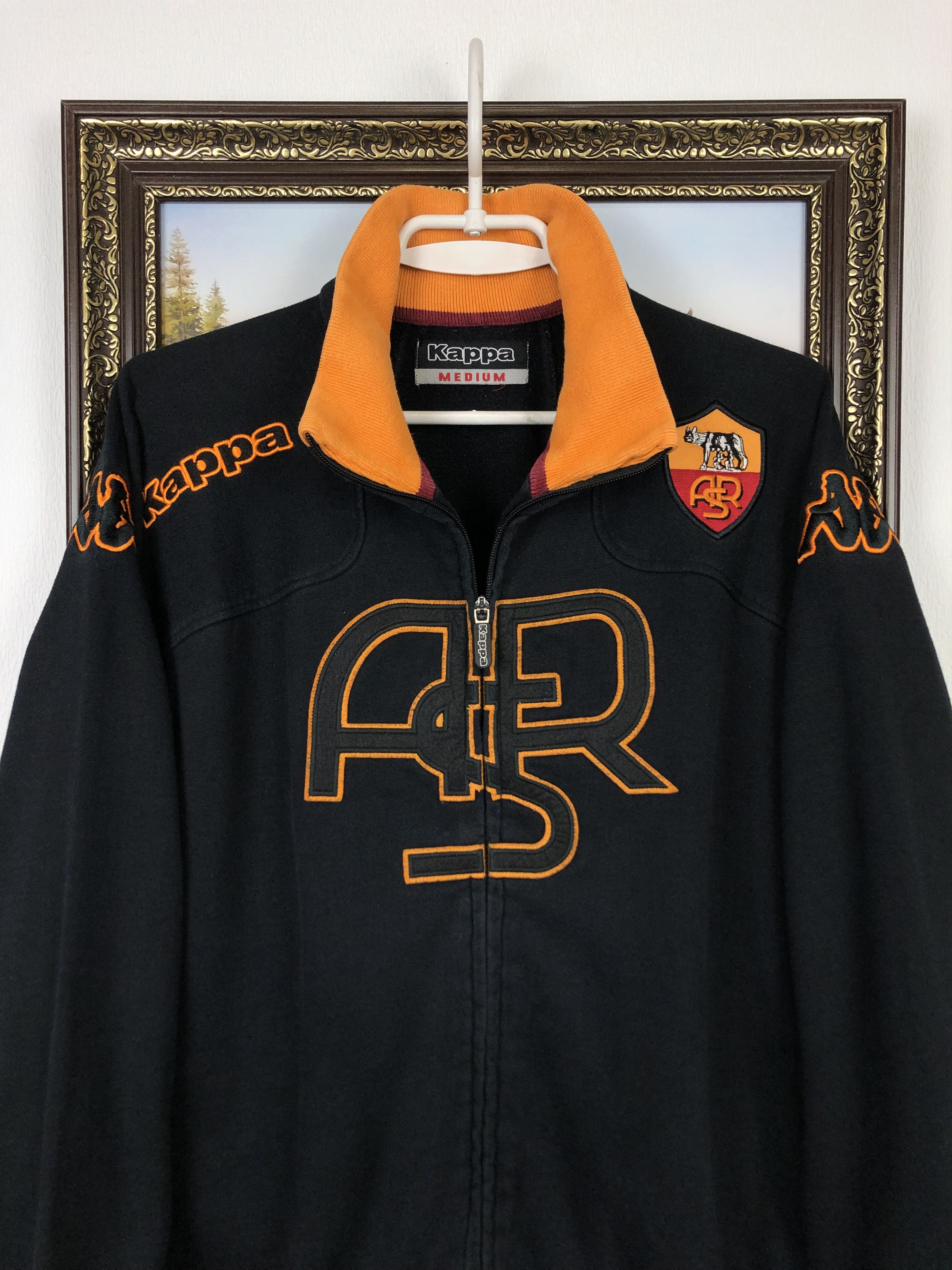 Kappa Vintage Kappa AC Roma Football Jacket Soccer Track Top Size US M / EU 48-50 / 2 - 2 Thumbnail