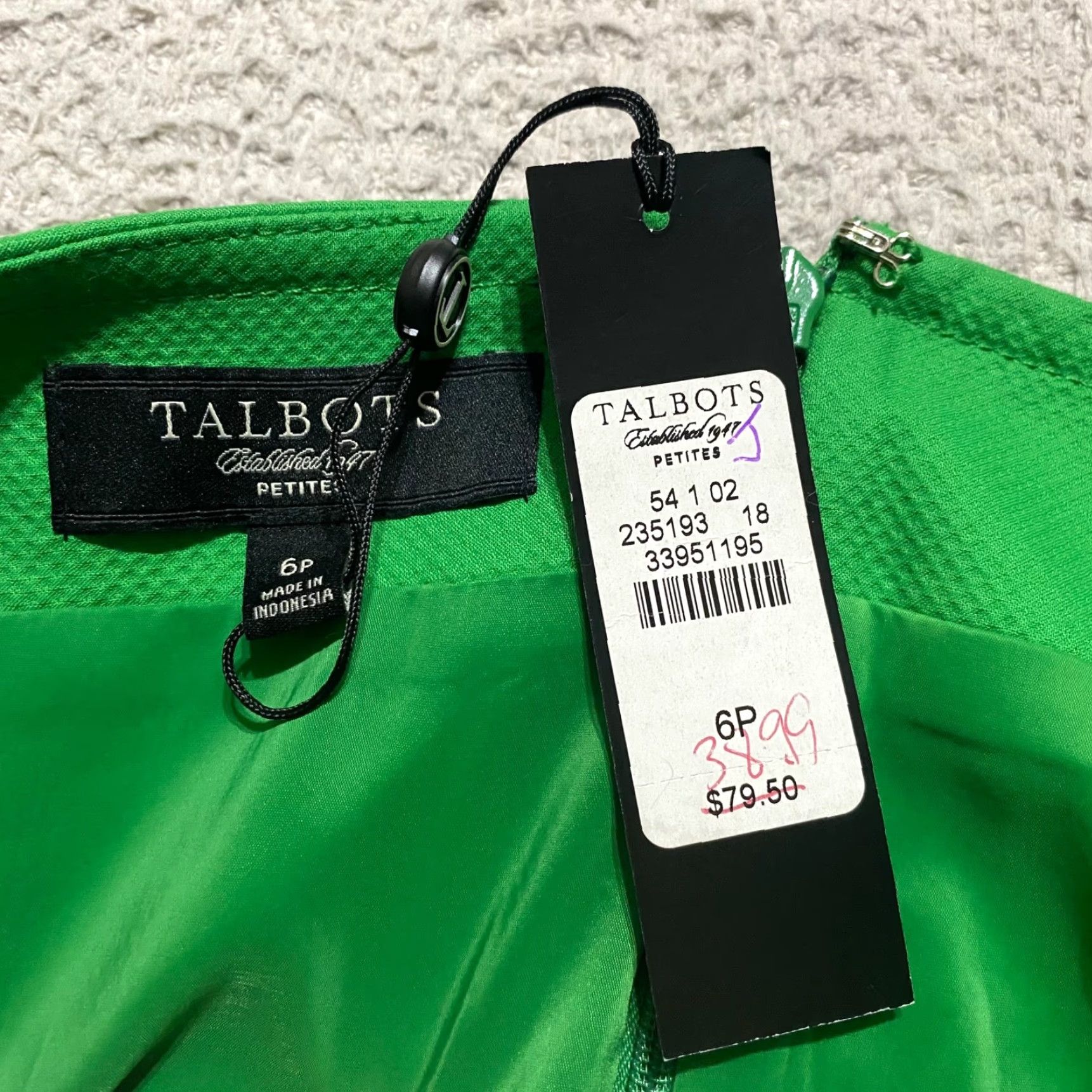 Talbots NWT Talbots Womens 6P Skirt Solid Green Straight Pencil Lined Fairy Academia New Size 28" / US 6 / IT 42 - 6 Thumbnail