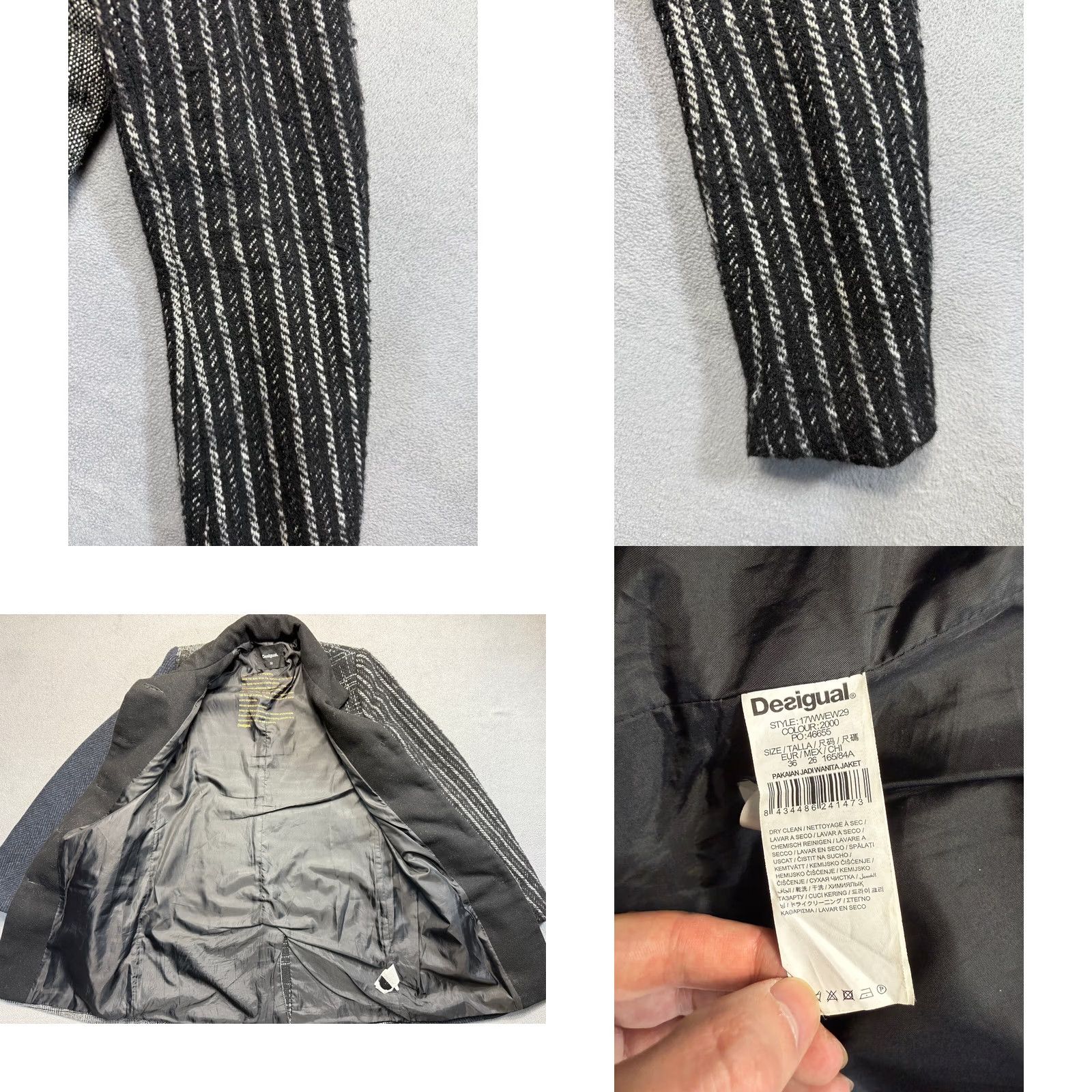 Desigual Desigual Patchwork Style Coat Womens 36 Multicolor Overcoat Jacket Coat 36 Womens Desigual Patchwork Style Coat Womens 36 Multicolor Overcoat Size XS / US 0-2 / IT 36-38 - 8 Thumbnail
