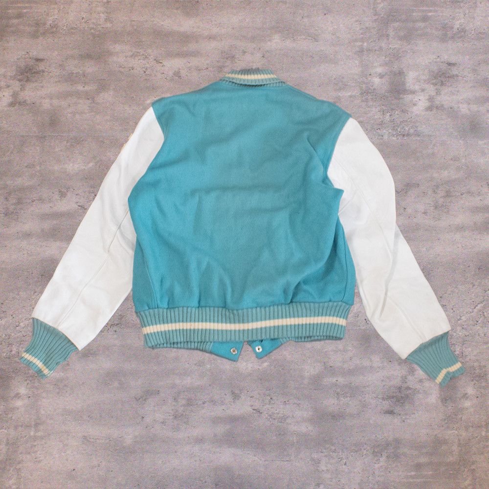 Vintage Vintage 1970’s Chainstitch Cowhide Leather Varsity Jacket Size US L / EU 52-54 / 3 - 2 Thumbnail