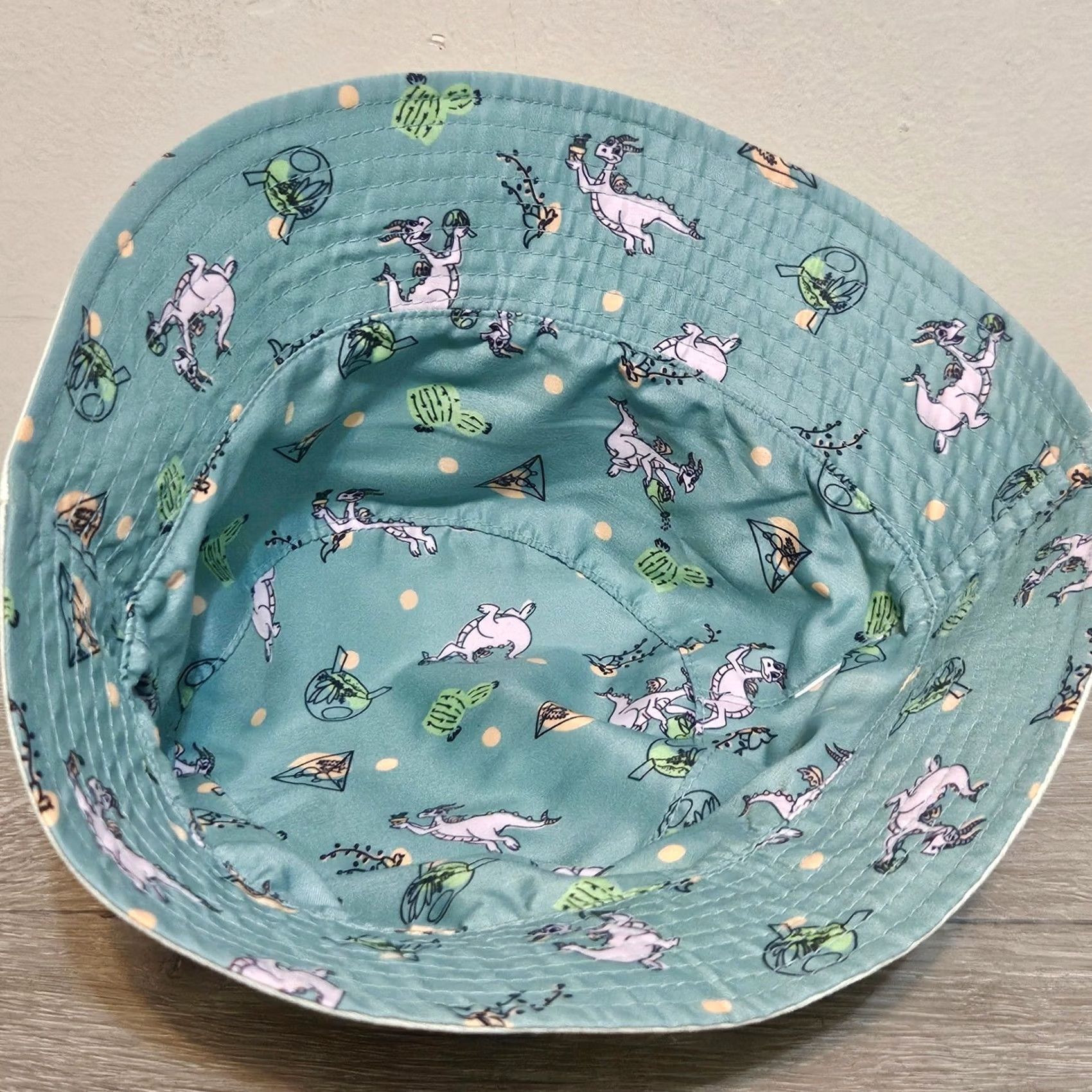 Disney Disney Figment Epcot Flower Garden Festival 2023 Reversible Blue Bucket Hat Men One Size Size ONE SIZE - 5 Thumbnail