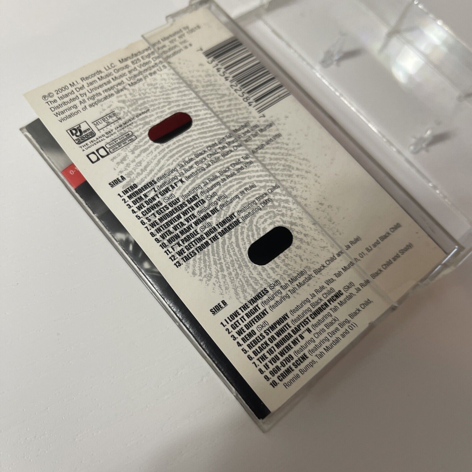 Vintage Irv Gotti Presents the Murderers, Murderer Explicit cassette Size ONE SIZE - 7 Thumbnail