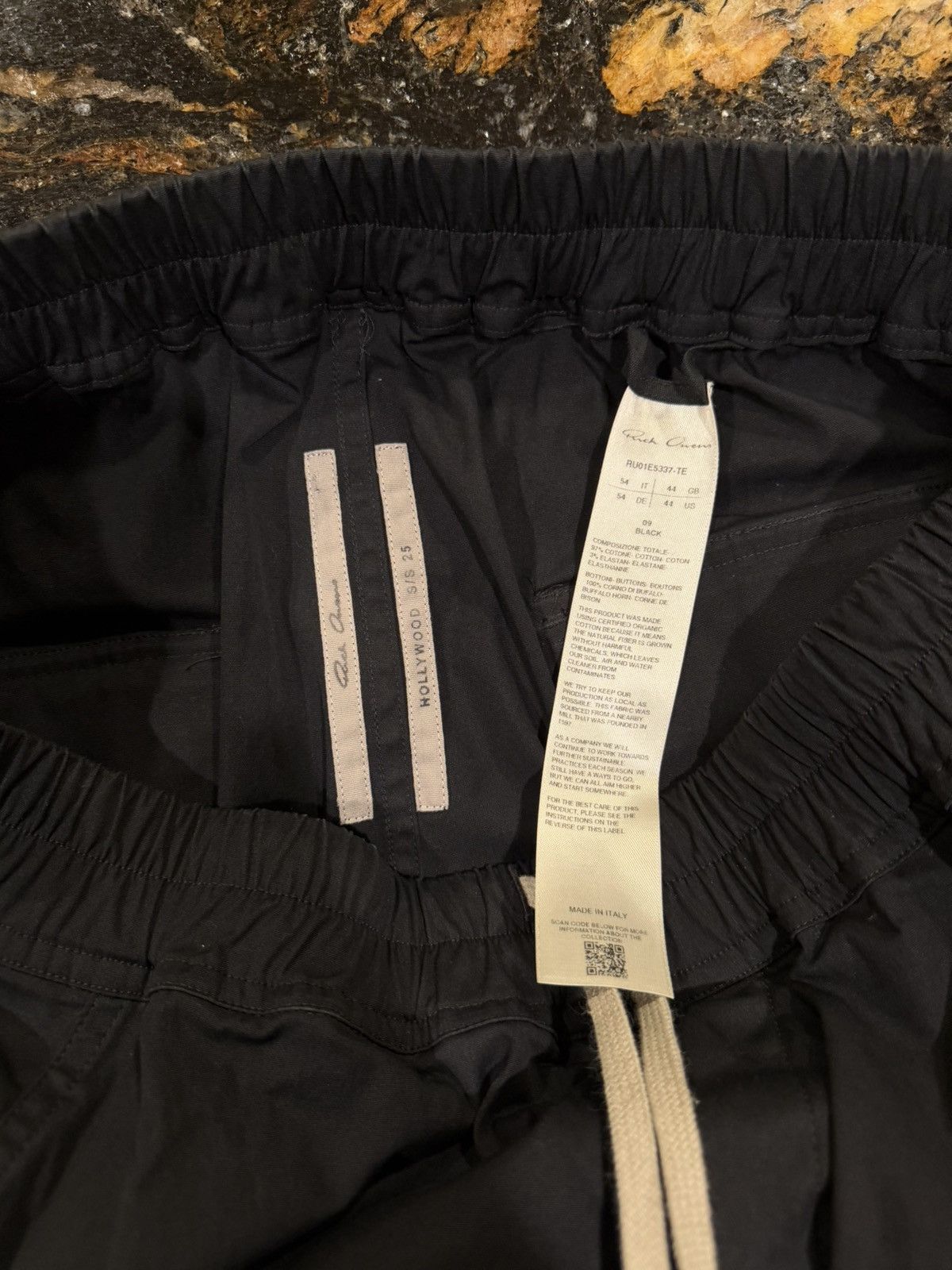 Rick Owens Rick Owens SS25 Mastodon Megacargo Black Poplin Trousers Size US 36 / EU 52 - 7 Thumbnail