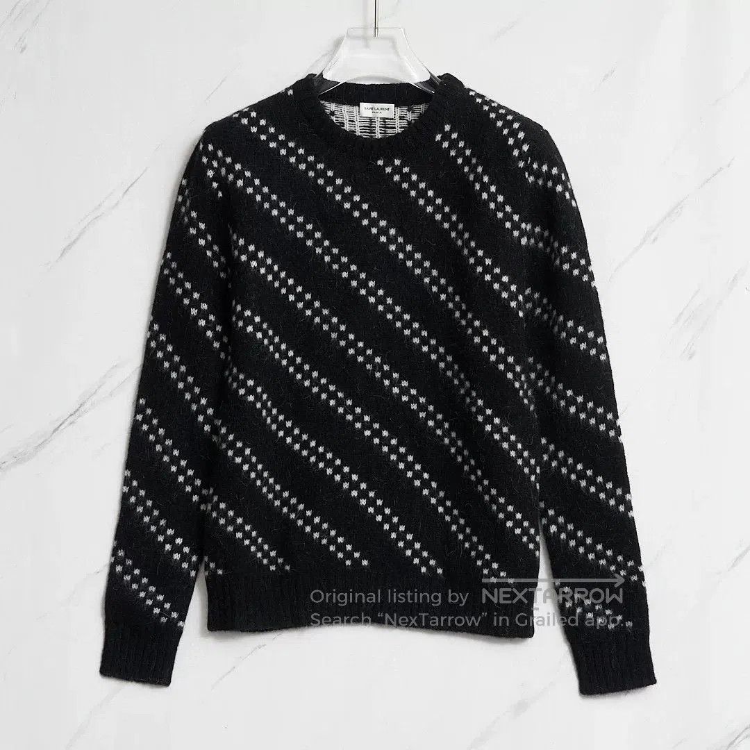 Saint Laurent Paris Saint Laurent Men's Zigzag Knit Sweater. Size US M / EU 48-50 / 2 - 1 Thumbnail