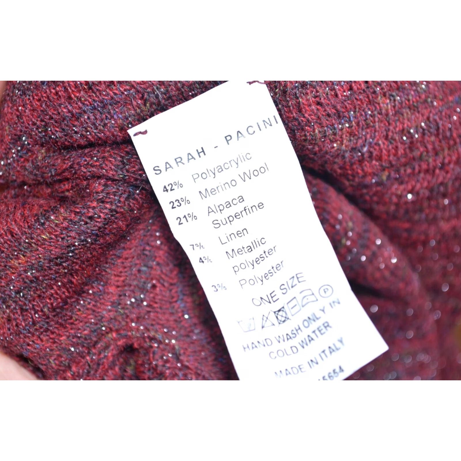 Sarah Pacini VINTAGE Sarah Pacini Wrap Long Sleeve Cardigan Jumper Crop Wool Blend One Size M-L Size ONE SIZE - 7 Thumbnail