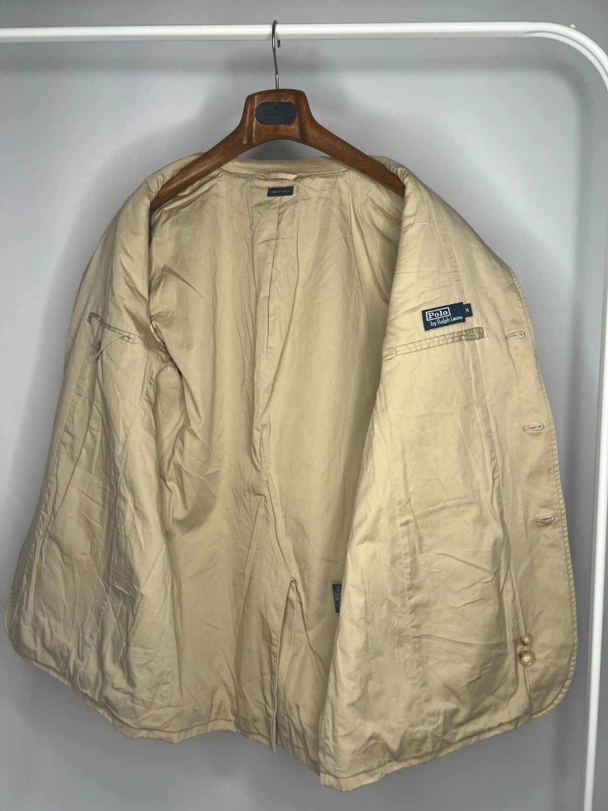 Polo Ralph Lauren Polo Ralph Lauren Beige Cotton 2 or 3 roll Blazer Size 42R - 13 Thumbnail