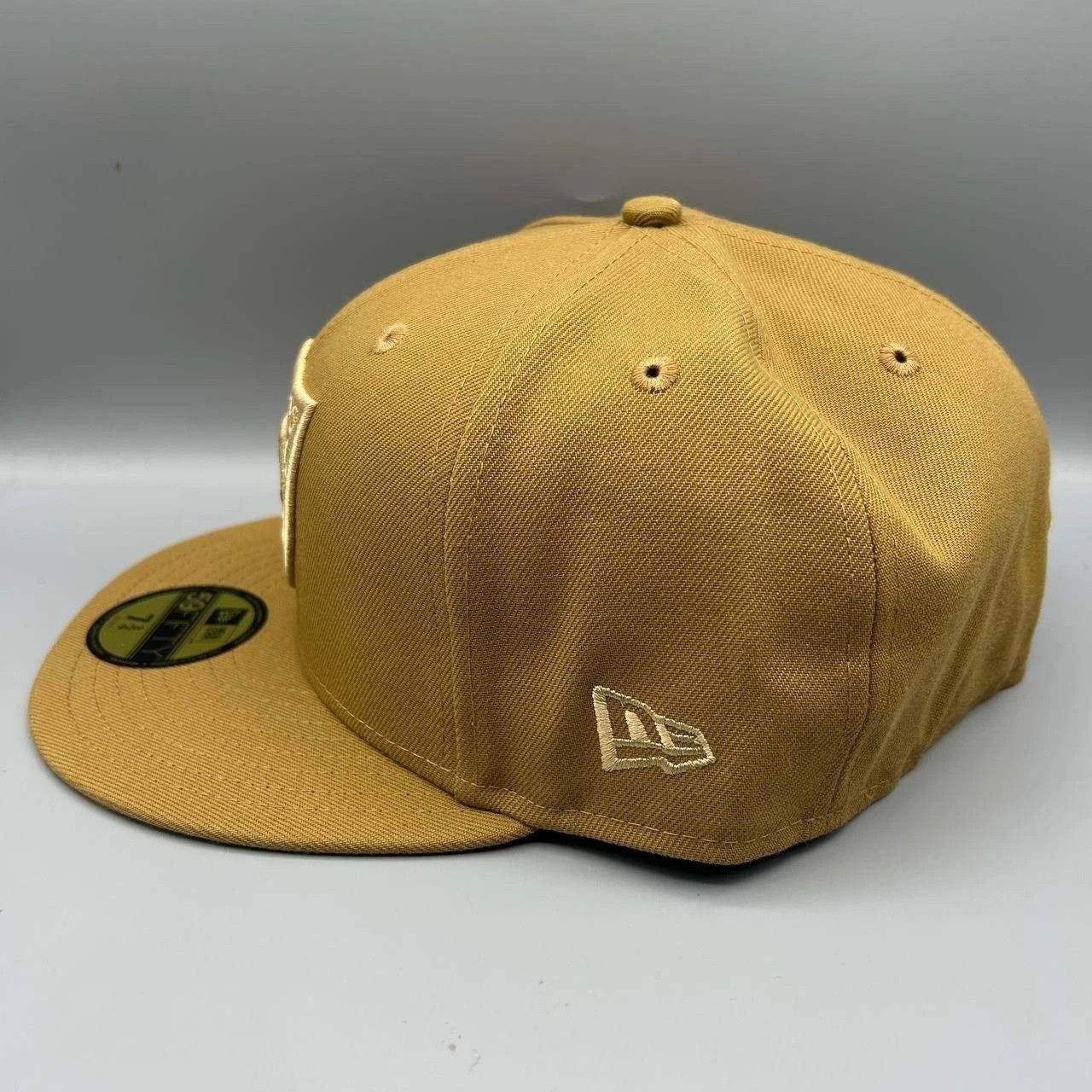 New Era Las Vegas Raiders Hat Men 7 3/4 Brown Embroidered Fitted Cap Size ONE SIZE - 6 Thumbnail