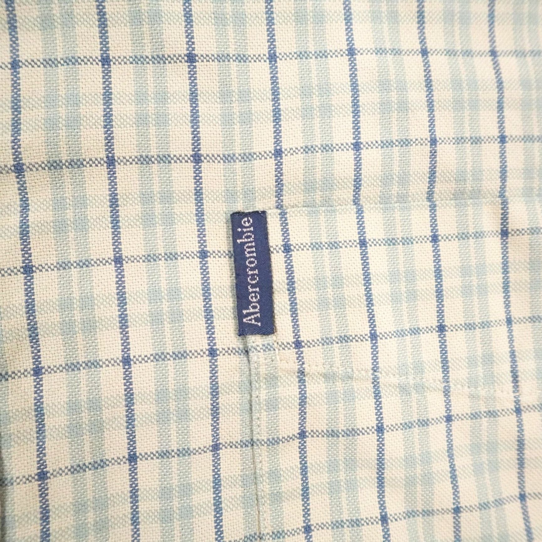 Abercrombie & Fitch VINTAGE Abercrombie & Fitch Shirt Mens XL Beige Plaid Button-Up Canvas Big & Tall Size US XL / EU 56 / 4 - 3 Thumbnail