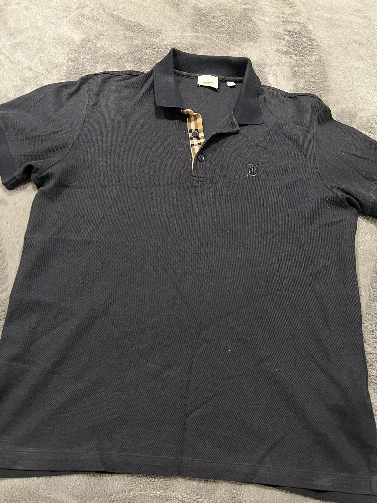 Burberry Men’s Eddie pique polo shirt Burberry Size US L / EU 52-54 / 3 - 2 Thumbnail