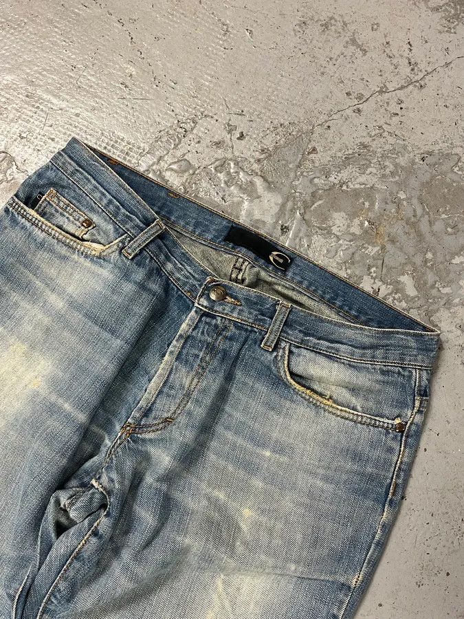 Just Cavalli 2000s Cavalli Faded Denim Distressed Denim Jeans Size US 32 / EU 48 - 6 Thumbnail