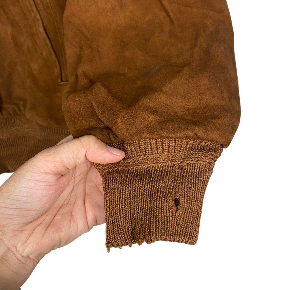 Genuine Leather Vintage leather jacket collarless Size US M / EU 48-50 / 2 - 13 Thumbnail