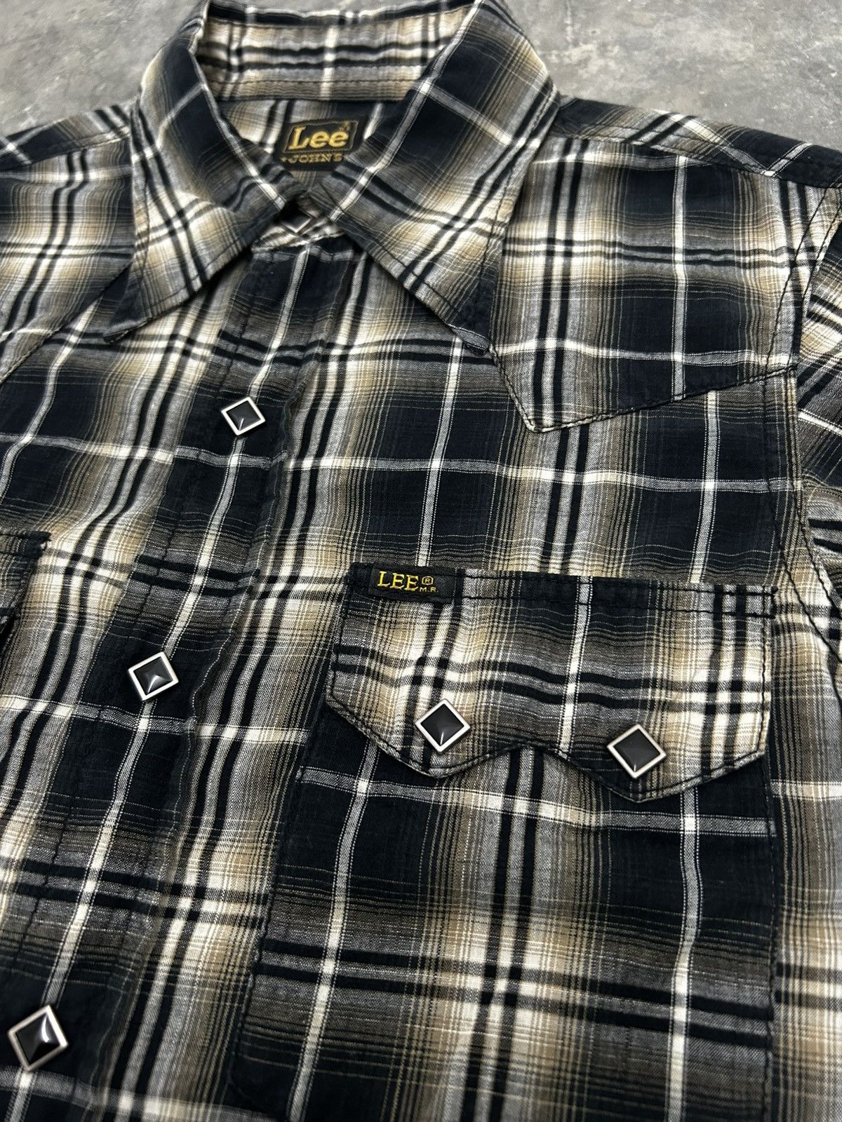 Cowboy Equipment × Lee Lee John’s Checkered Western Shirt 19470 Size US S / EU 44-46 / 1 - 1 Thumbnail