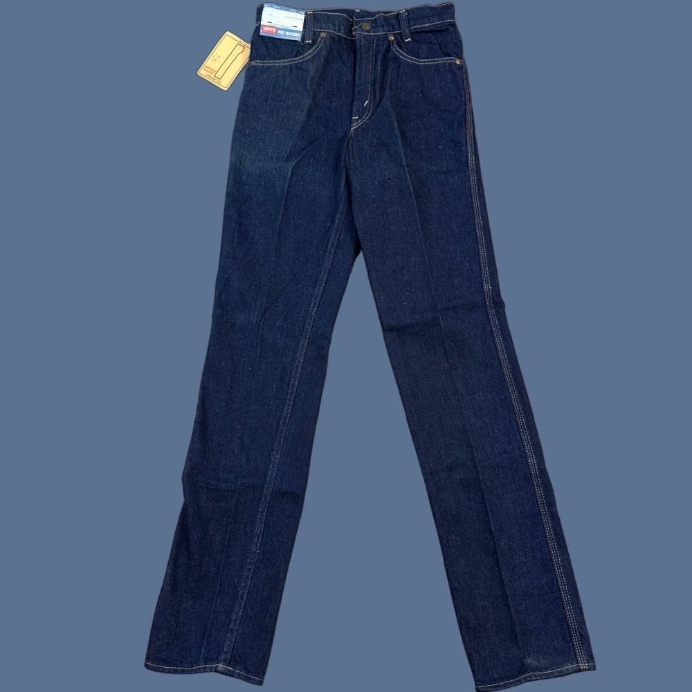 Levi's VINTAGE Levi's 227 Student Jeans Mens 29x32 29x33 Talon Zip Deadstock USA 70s Jeans Blue Regular 5-Pocket Mens Size US 29 - 1 Thumbnail