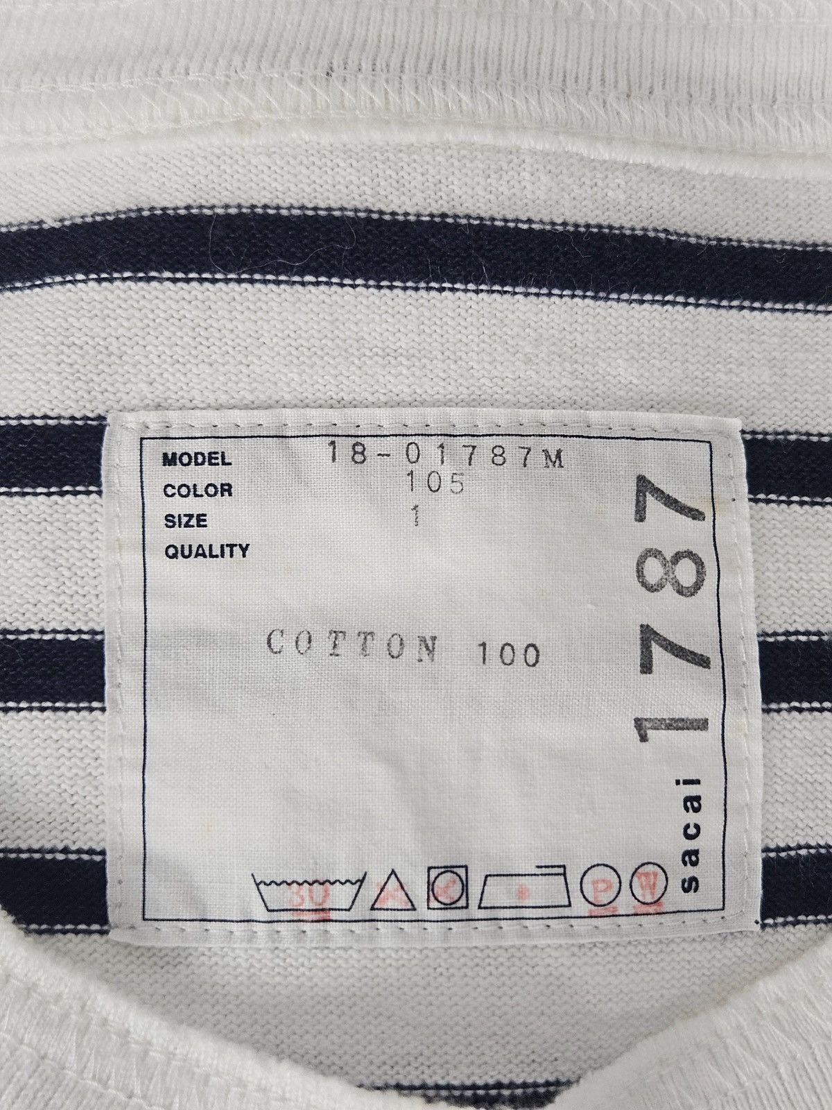 Sacai Sacai stripe shirt Size US S / EU 44-46 / 1 - 4 Thumbnail