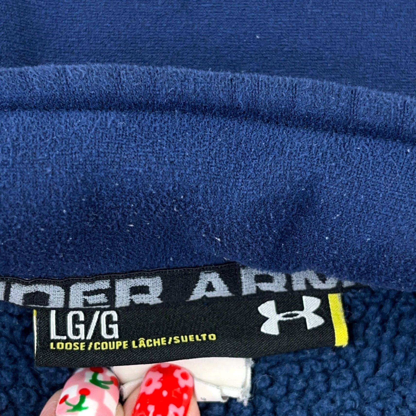 Under Armour Under Armour Sweatshirt Men L Blue Pullover 1/4 Zip Mock Neck Fleece Lined Performance/Activity All Seasons Regular Size Type: Regular Size US L / EU 52-54 / 3 - 3 Thumbnail